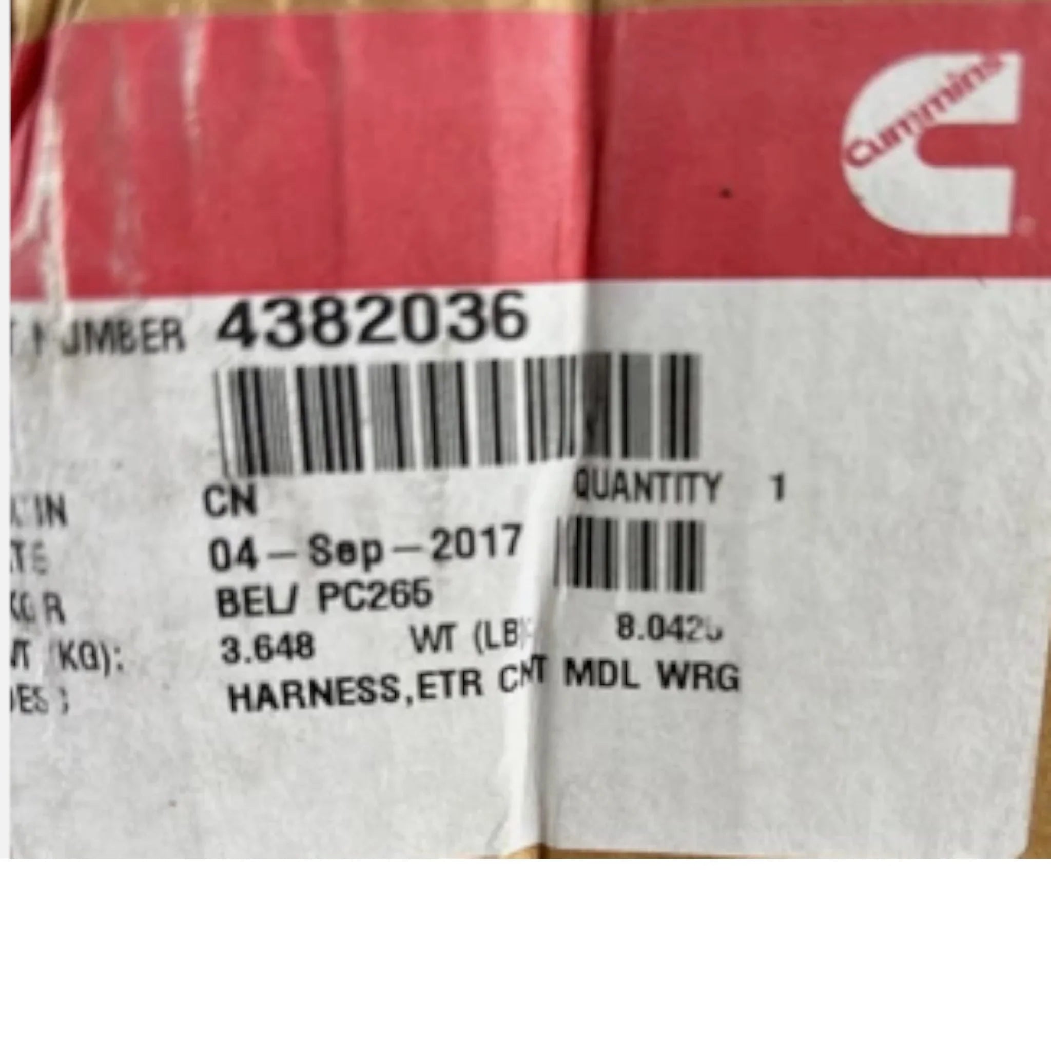 3642413 Cummins Electronic Control Module Wiring Harness