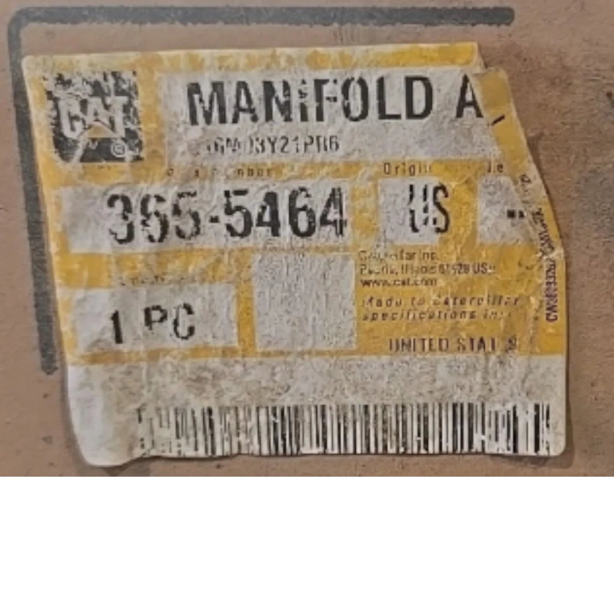3655464 CAT Manifold