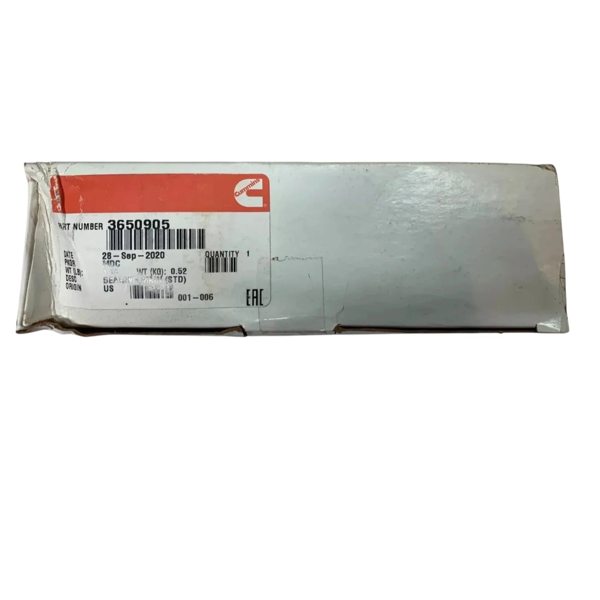 3650905 Genuine Cummins Main Bearing