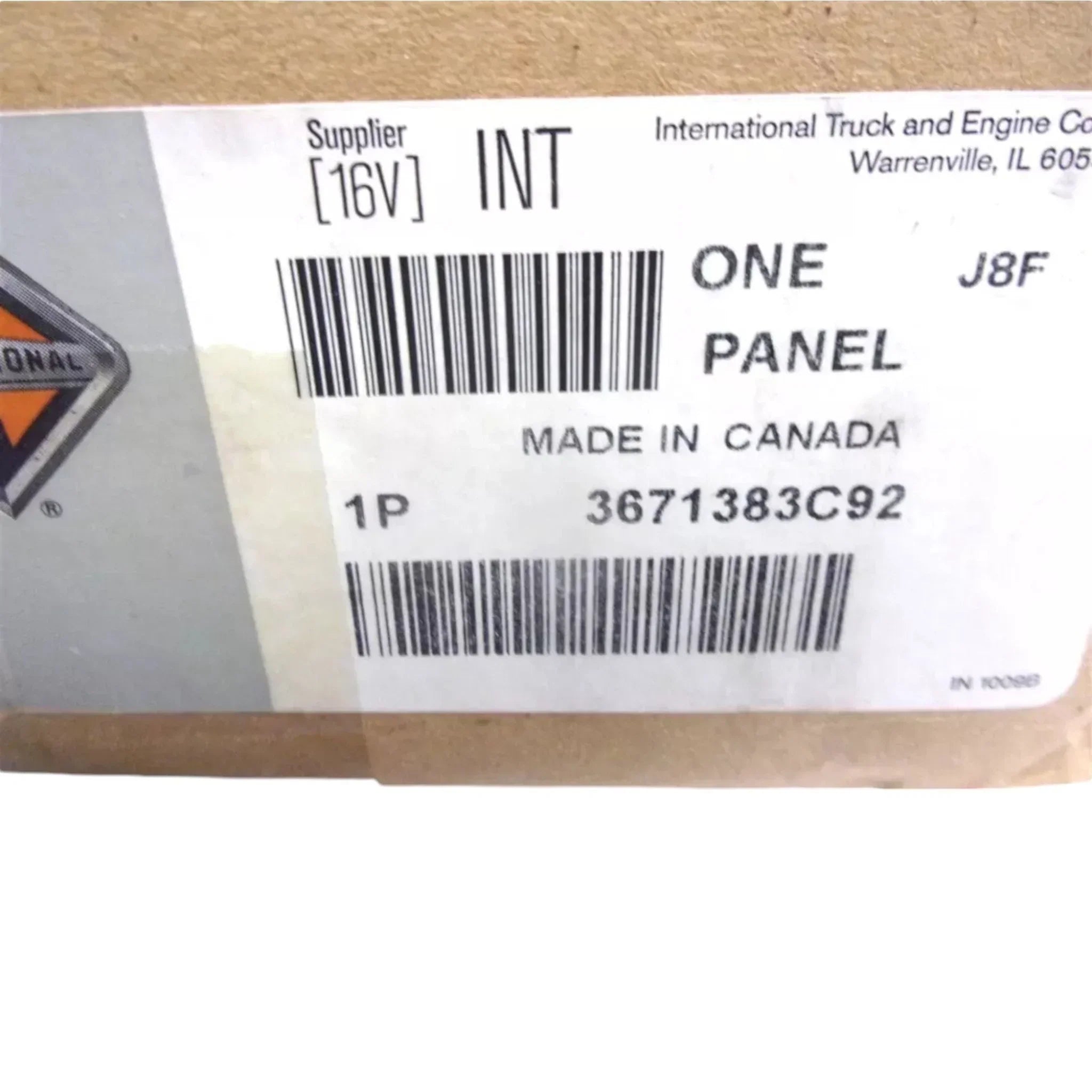 3671383C91 Genuine International Outer Skirt Panel