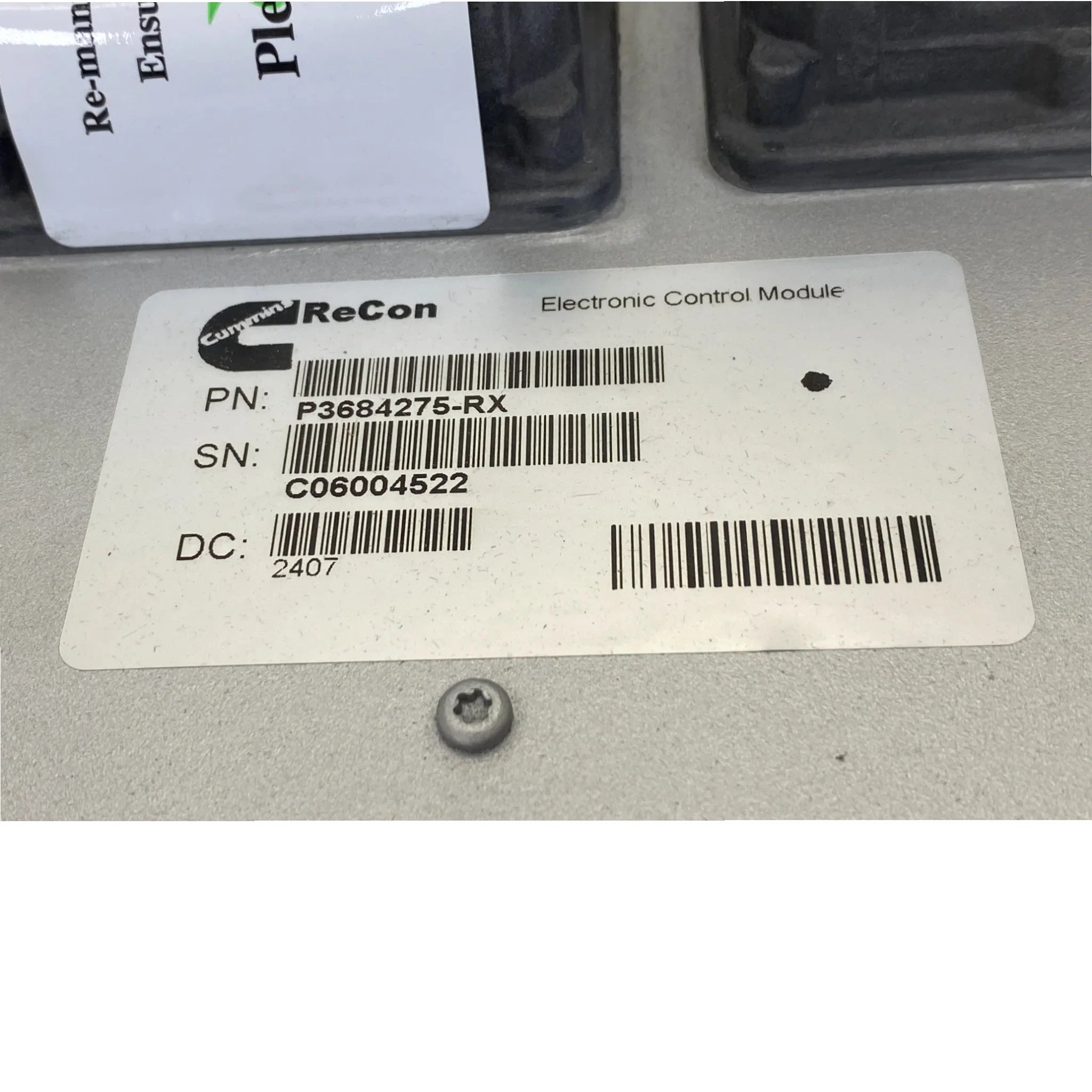 3684275Rx Genuine Cummins Electronic Control Module For Isx