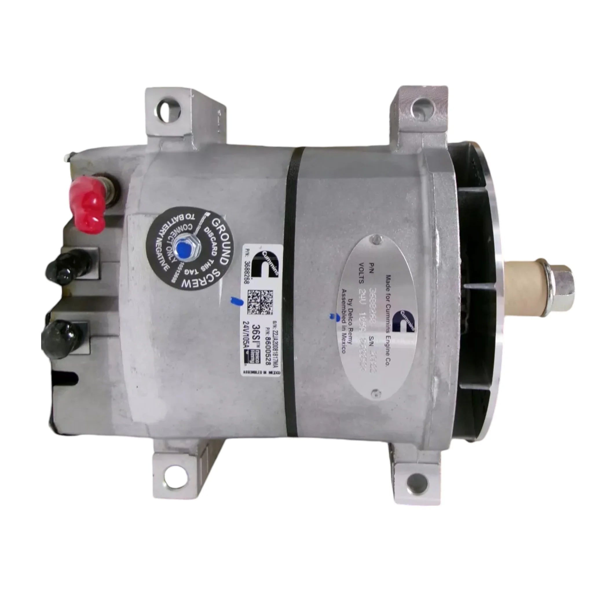 3686067NX Genuine Cummins Alternator 24V 105A