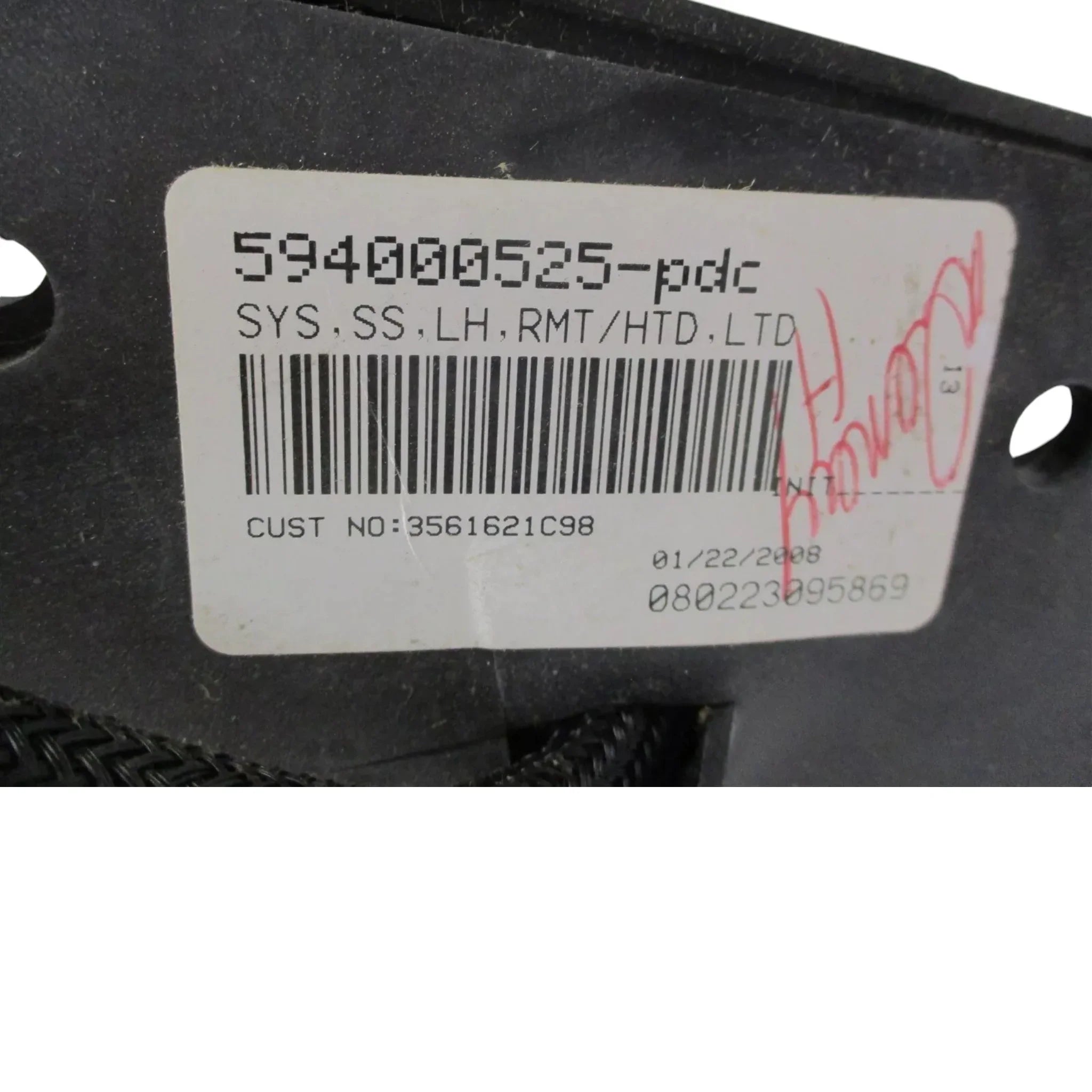 3756628C91 Genuine International LH Rear View Mirror Heated Lighted
