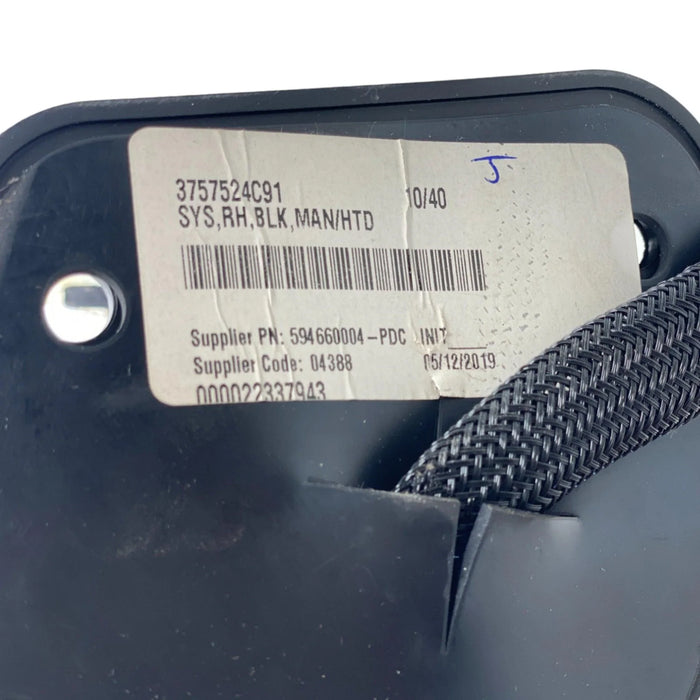 3757524C91 Genuine International Right Black Mirror