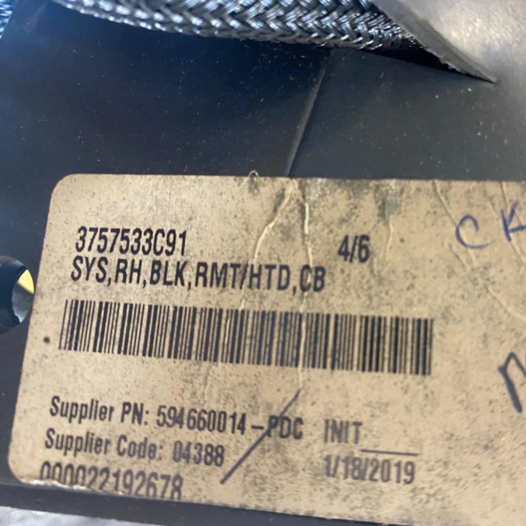 3757533C91 Genuine International Right Side Mirror Assembly