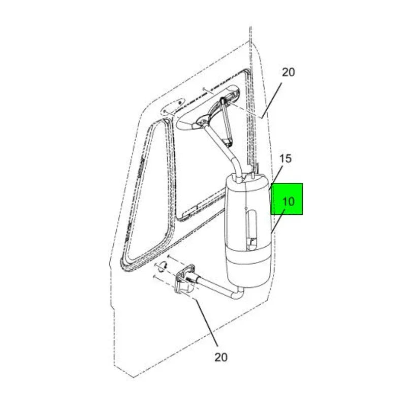 3757664C91 Oem International Mirror Rear View Lh
