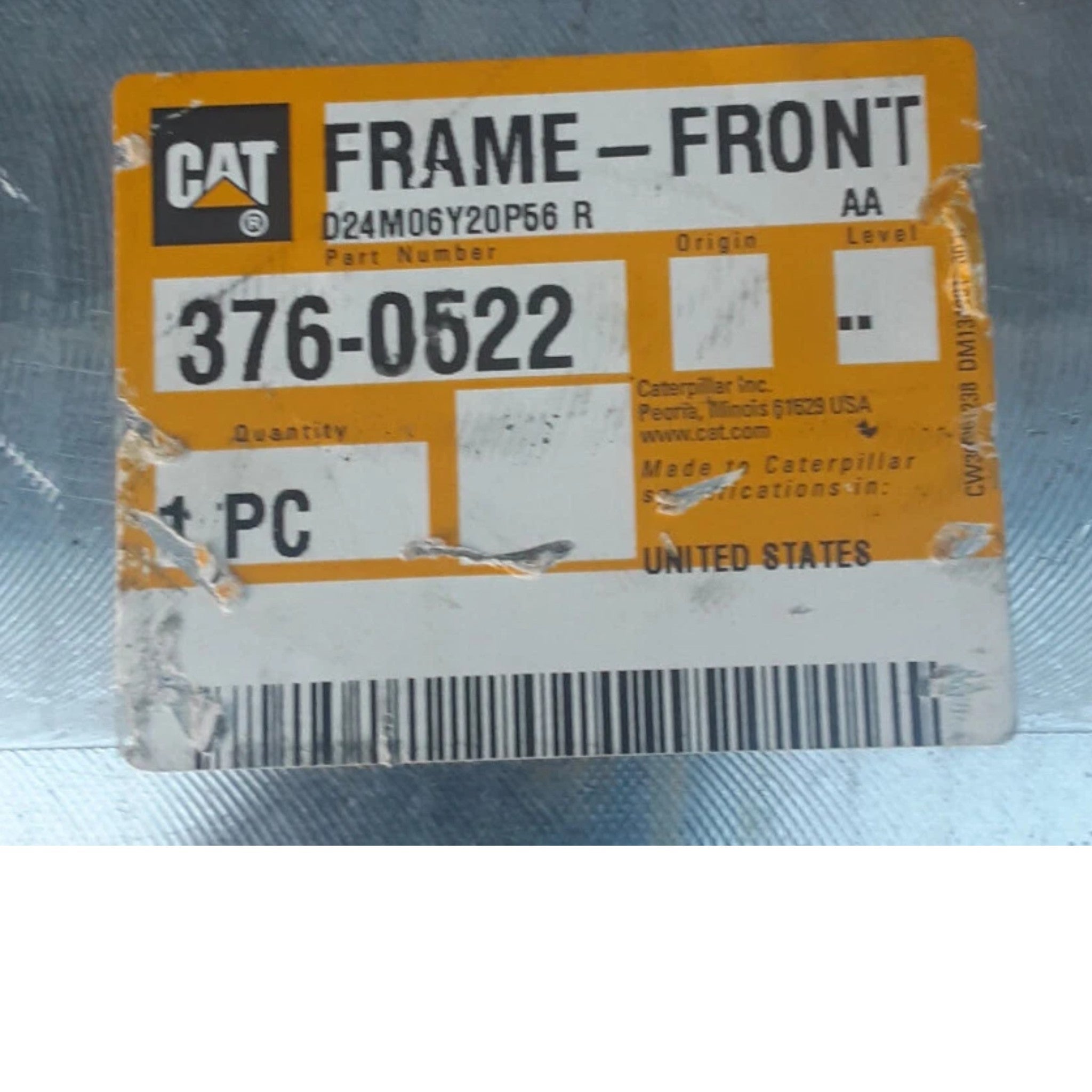 3760522 Genuine CAT Frame - Front