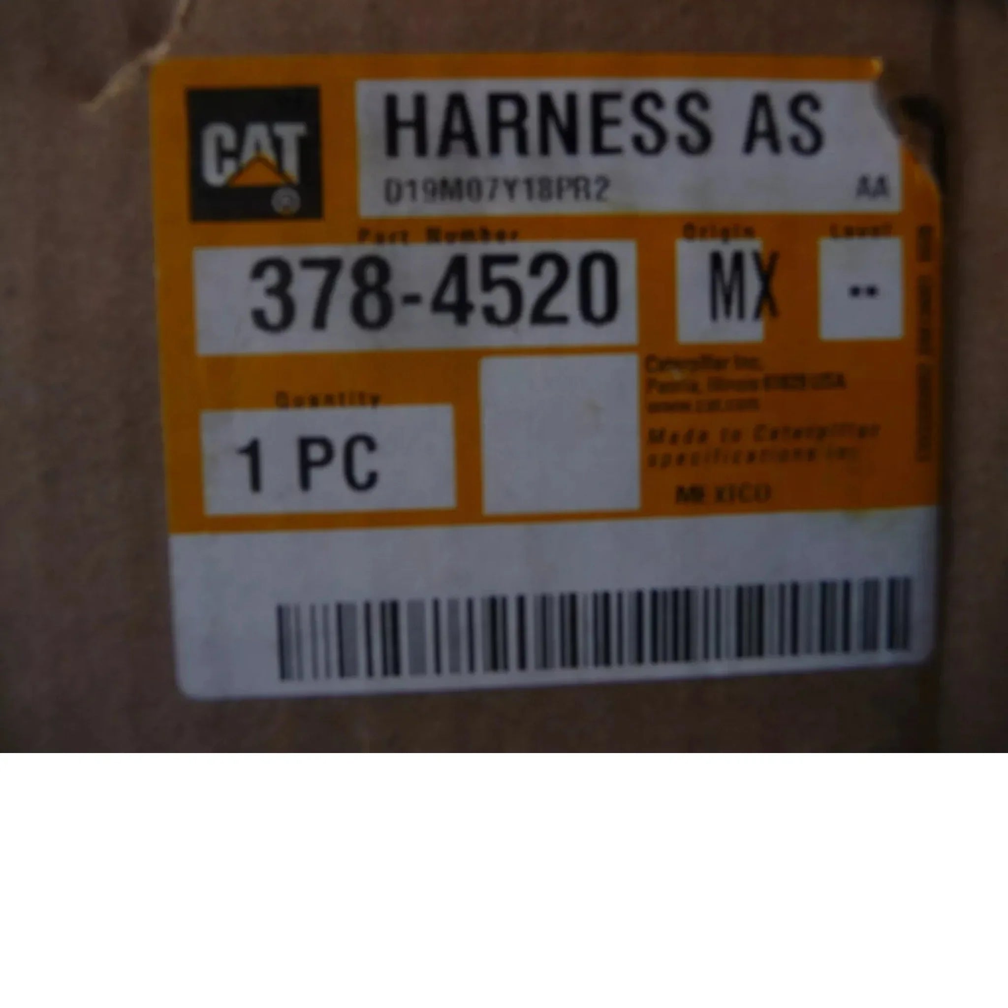 3784520 CAT Chassis Wiring Harness