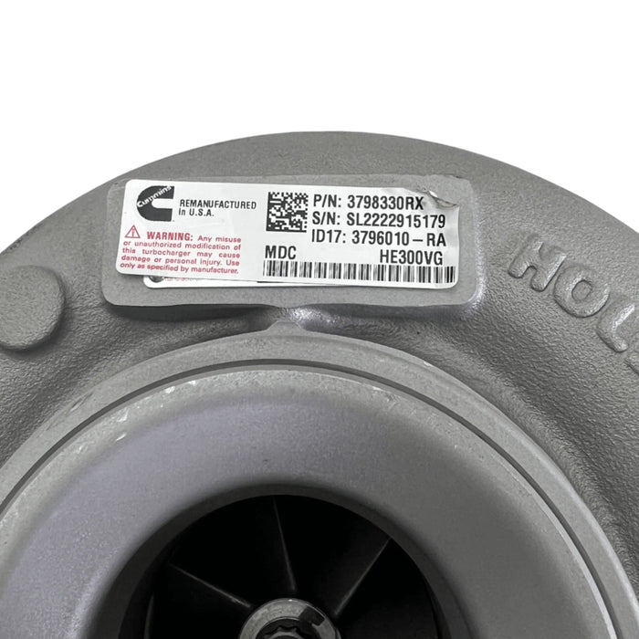 3798330Rx Genuine Cummins Turbocharger He300Vg For Cummins Isb 6.7L