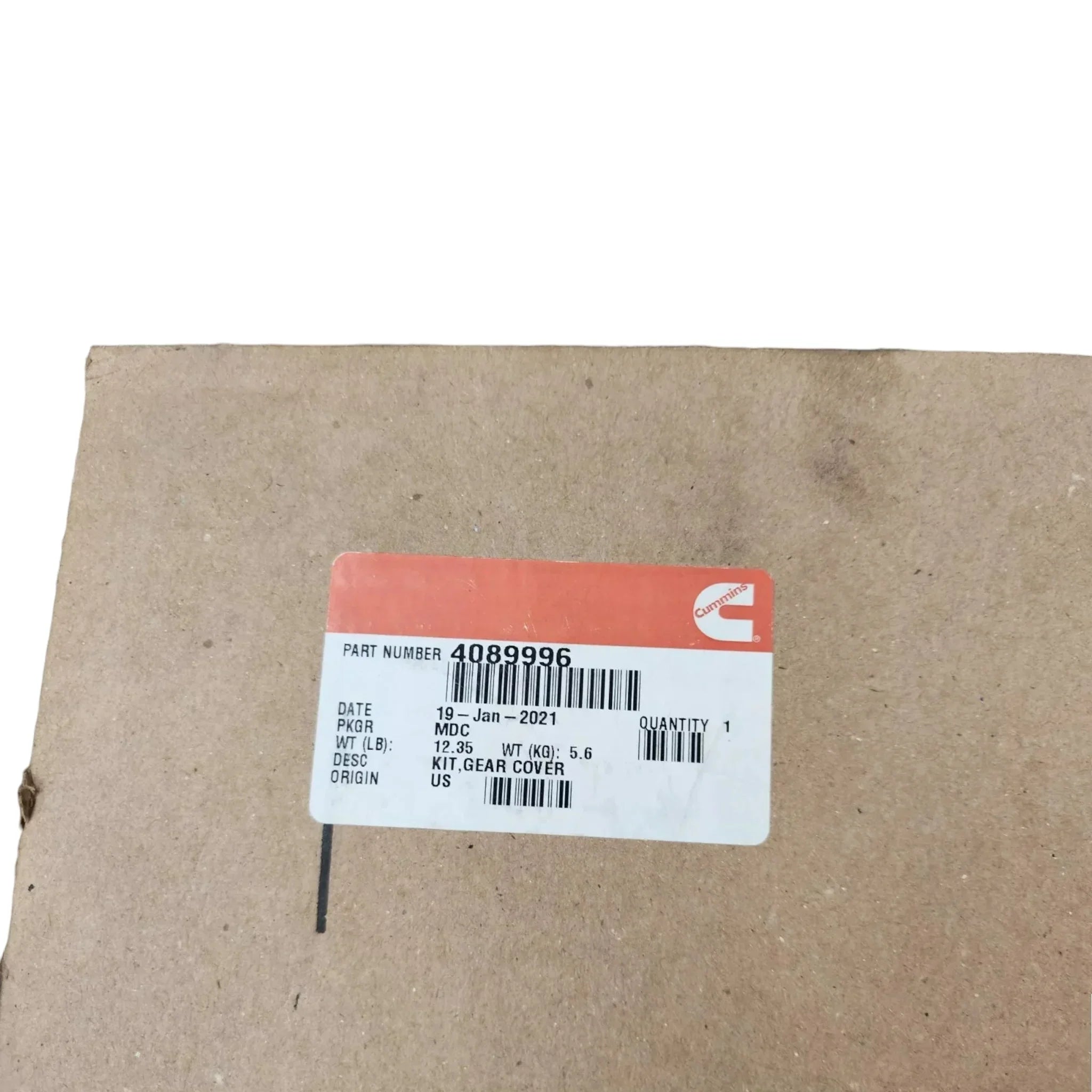 3800480 Genuine Cummins Gear Cover Kit
