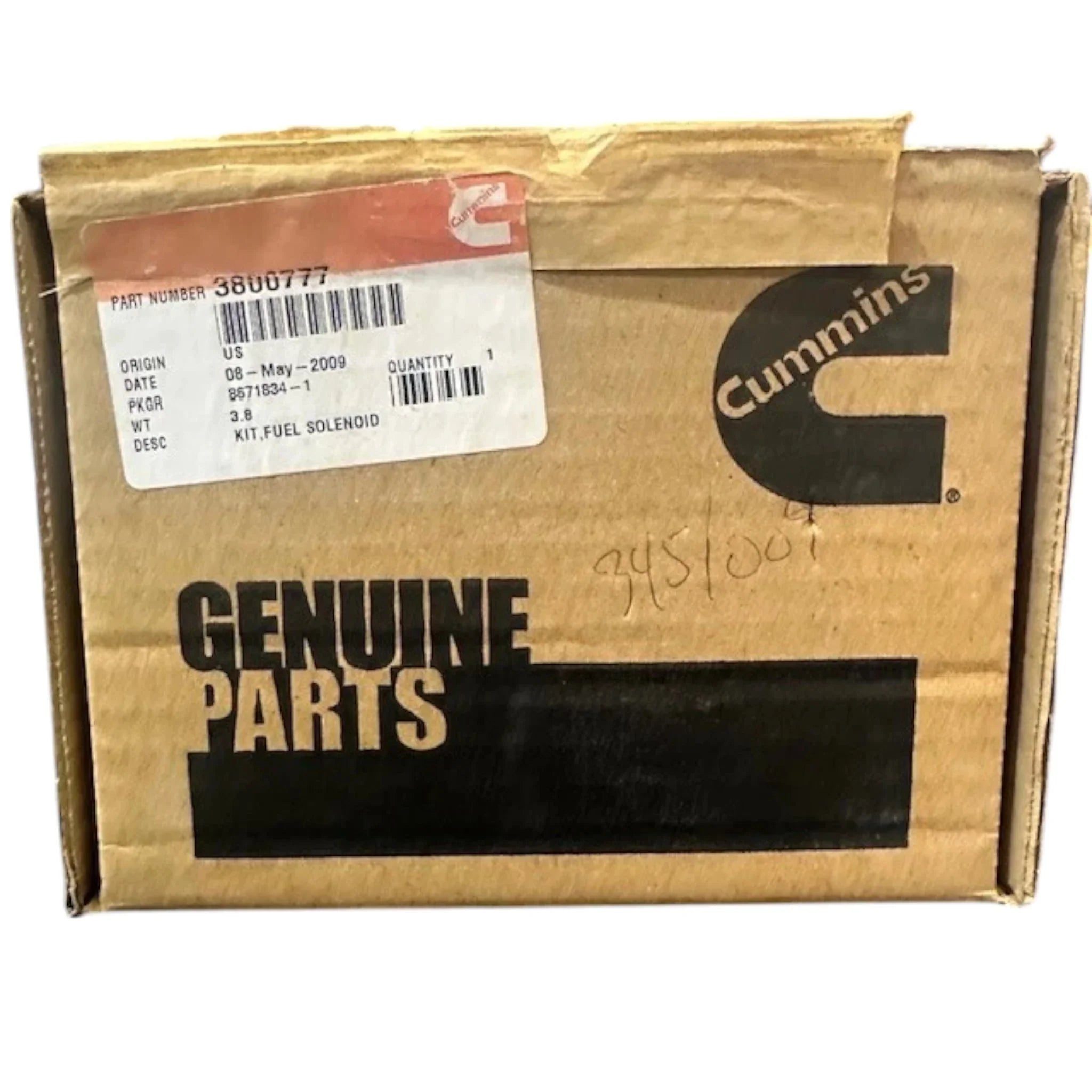 3800777 Genuine Cummins Fuel Solenoid Kit