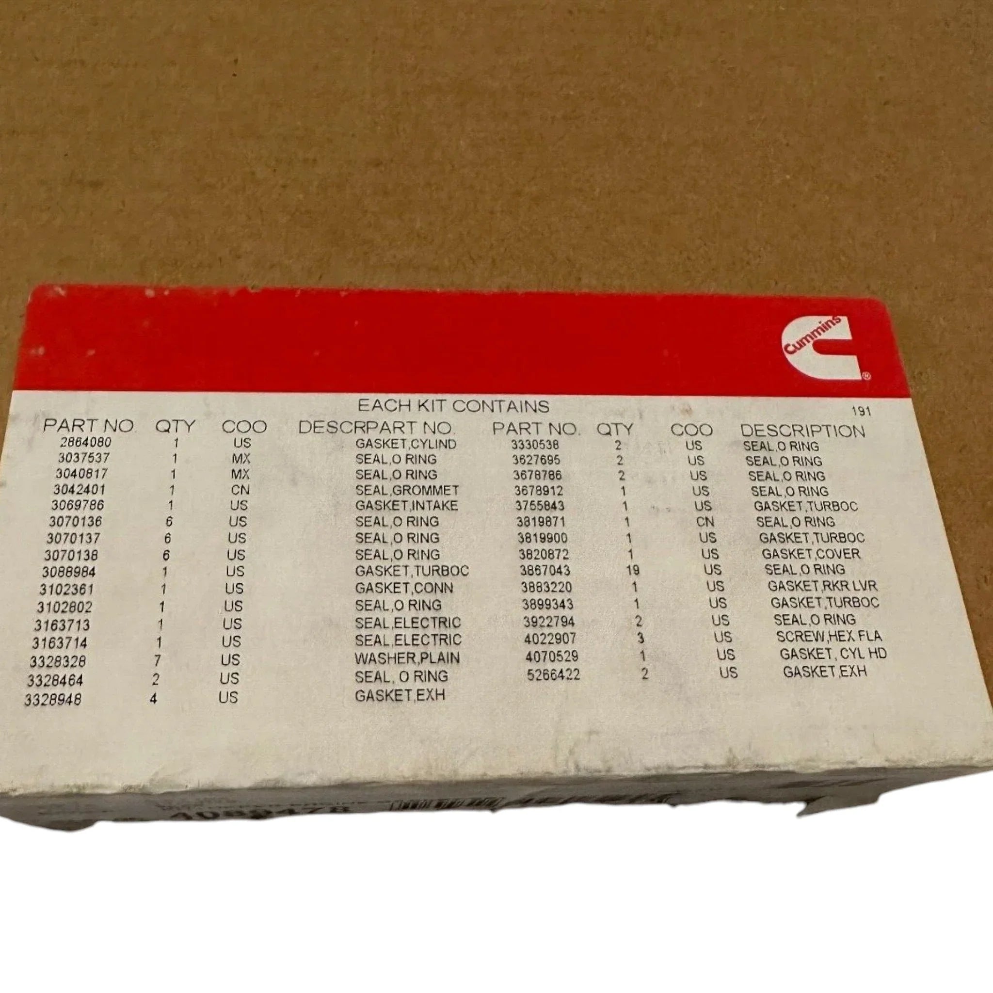 3803293 Genuine Cummins Engine Gasket Set