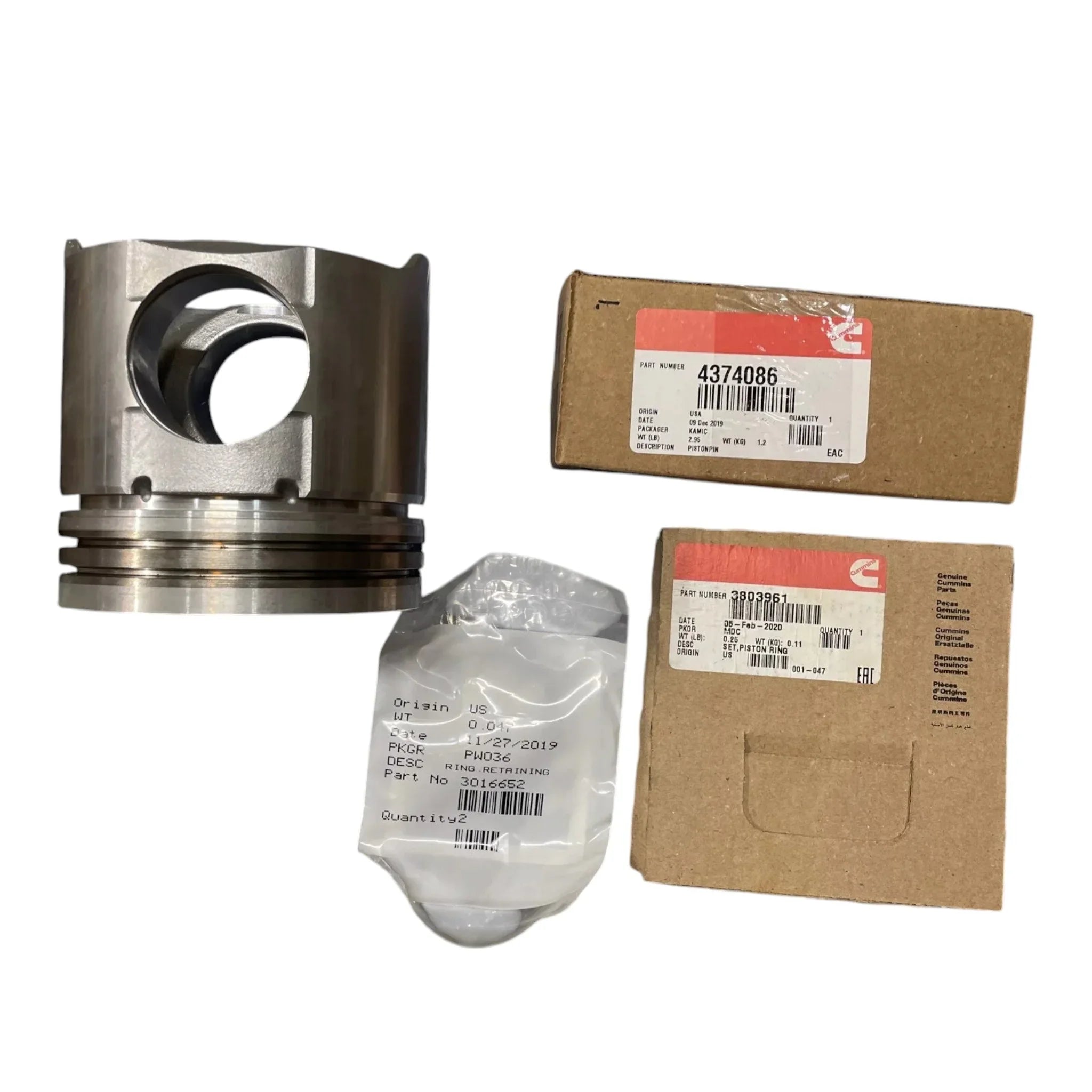 3803556 Genuine Cummins Engine Piston Kit