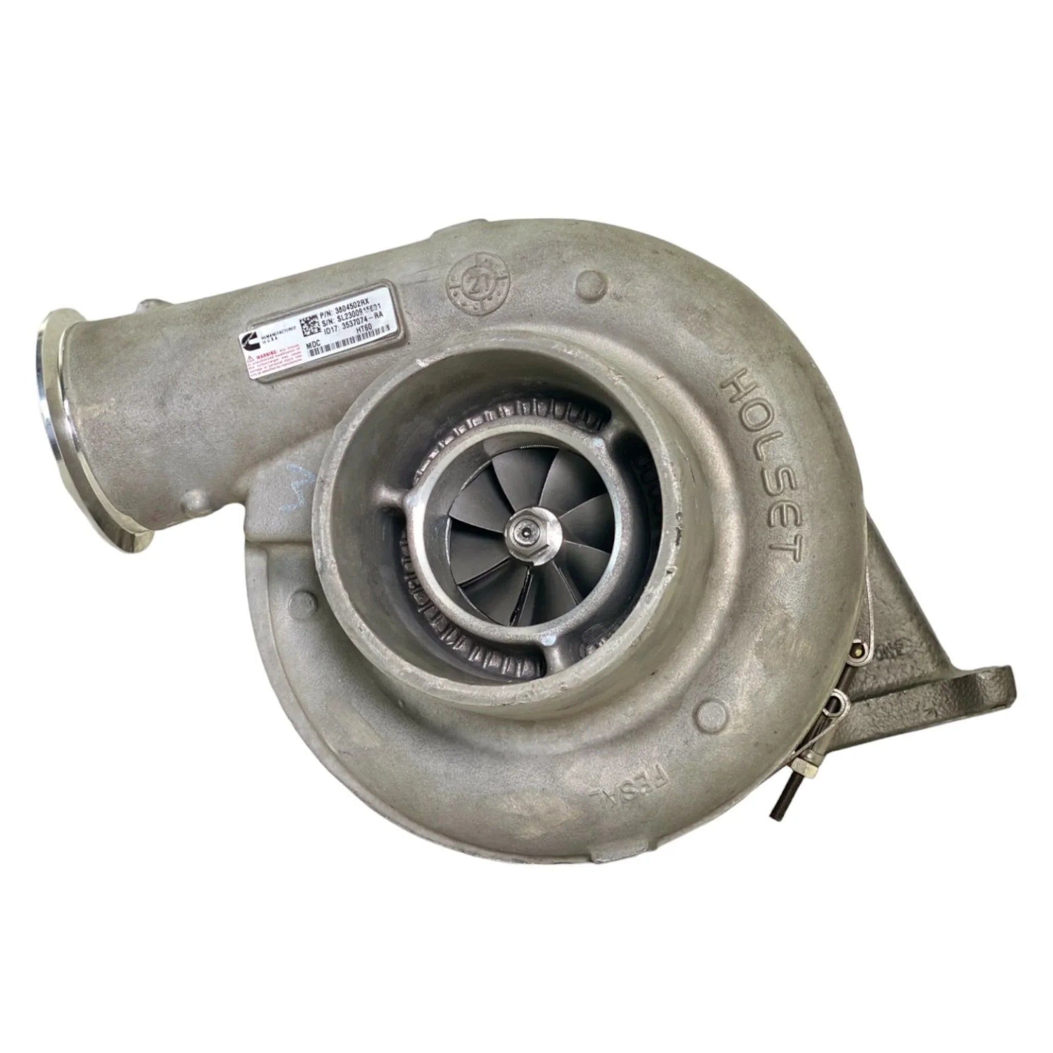 3804502RX Genuine Cummins Turbocharger HT60