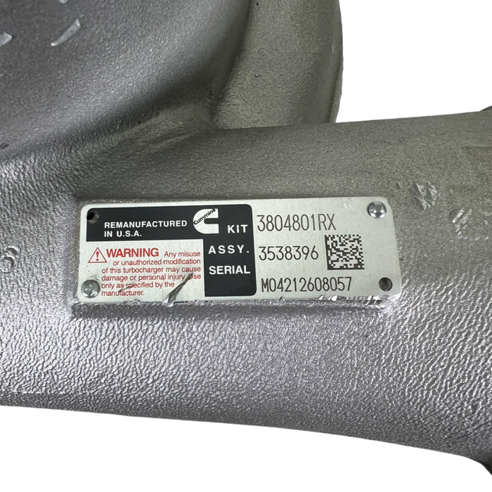3804801Rx Genuine Cummins Bht3E Turbo Holset Twin Entry