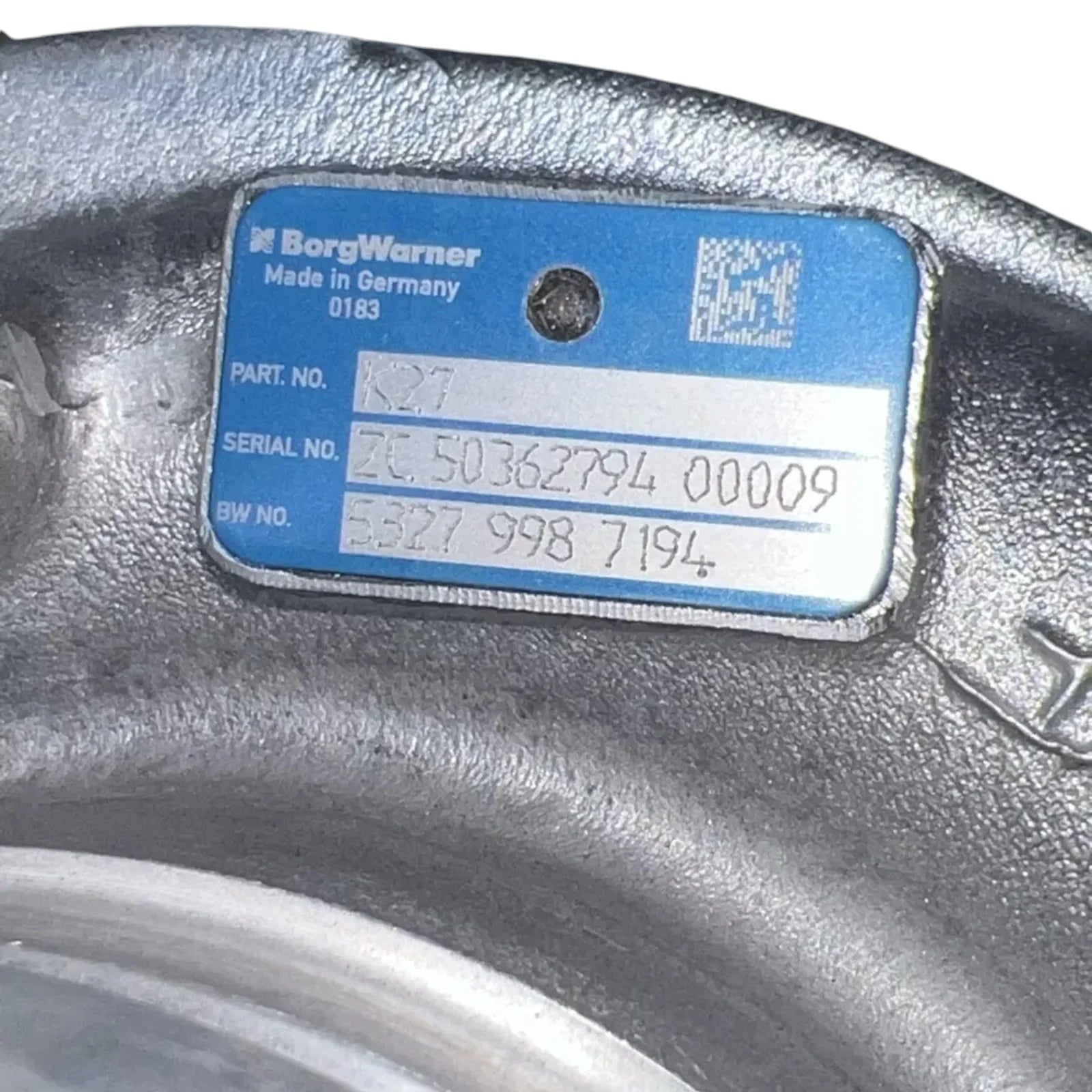 3809911 Genuine Volvo Turbocharger K27