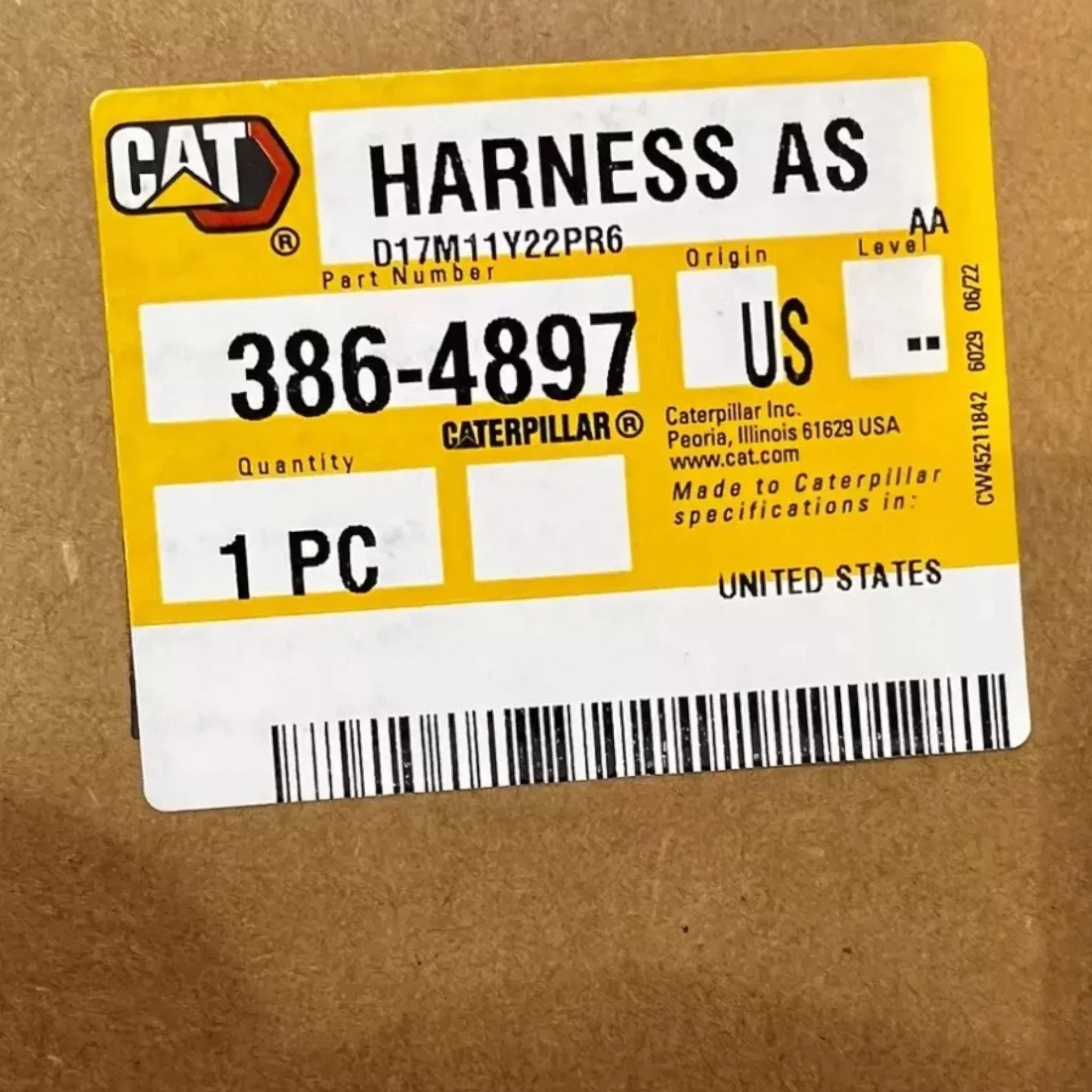 386-4897 Caterpillar Harness AS