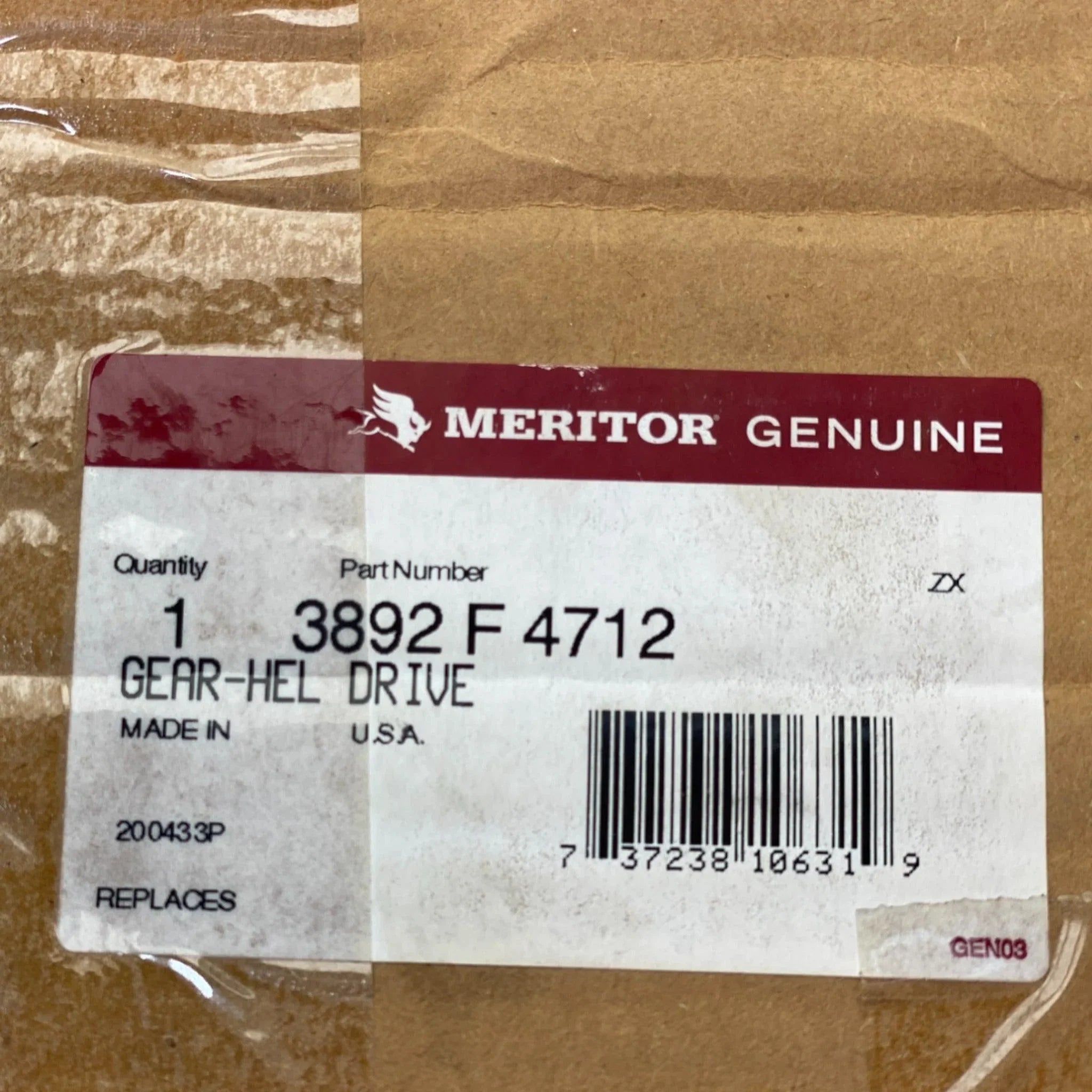 3892F4712 Rockwell Meritor Differential Helical Drive Gear New Oem Oe 380 Serie