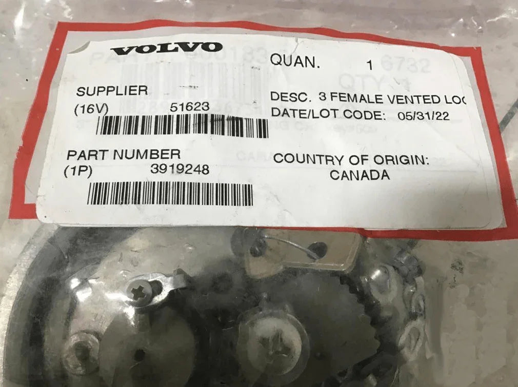 3919248 Genuine Volvo Fuel Cap - Truck To Trailer