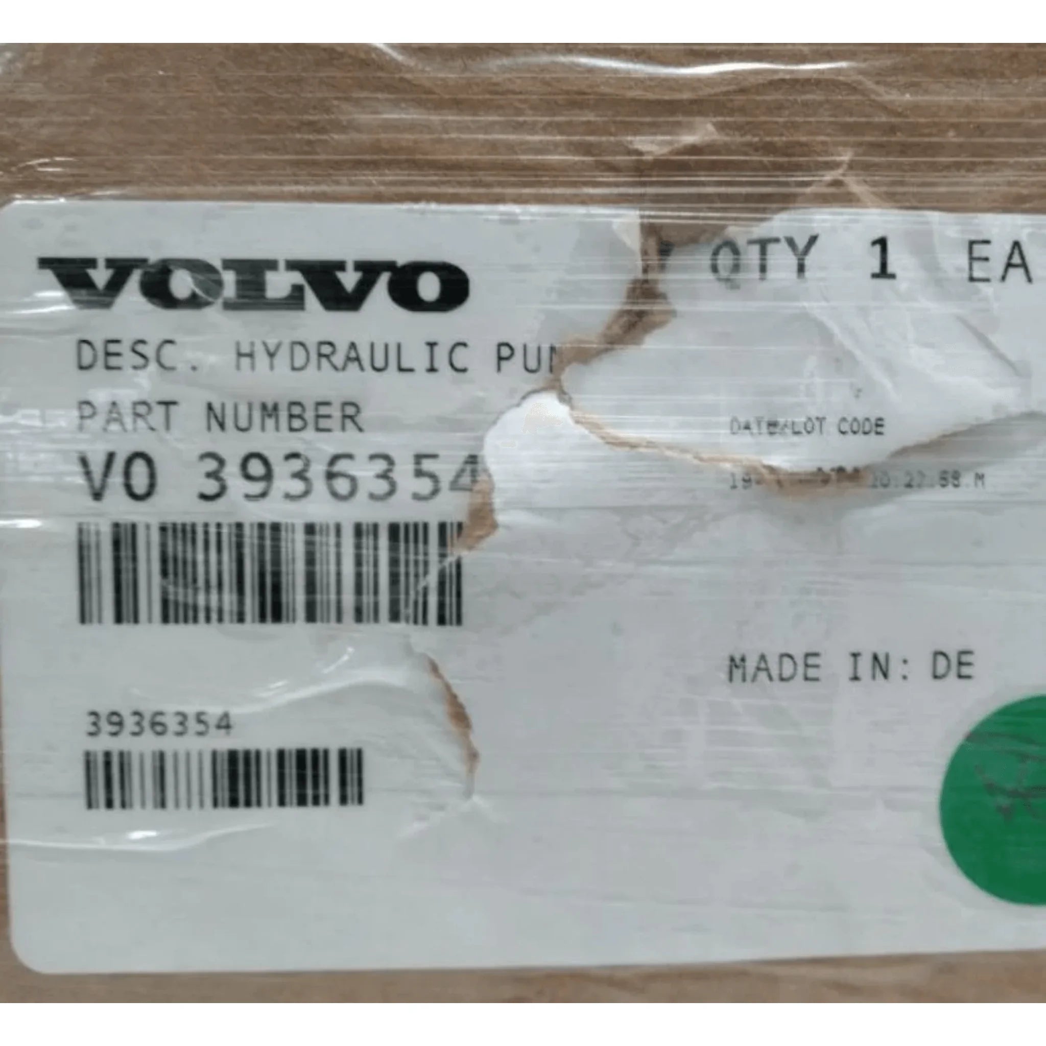 3936354 Genuine Volvo Hydraulic Pump - Truck To Trailer