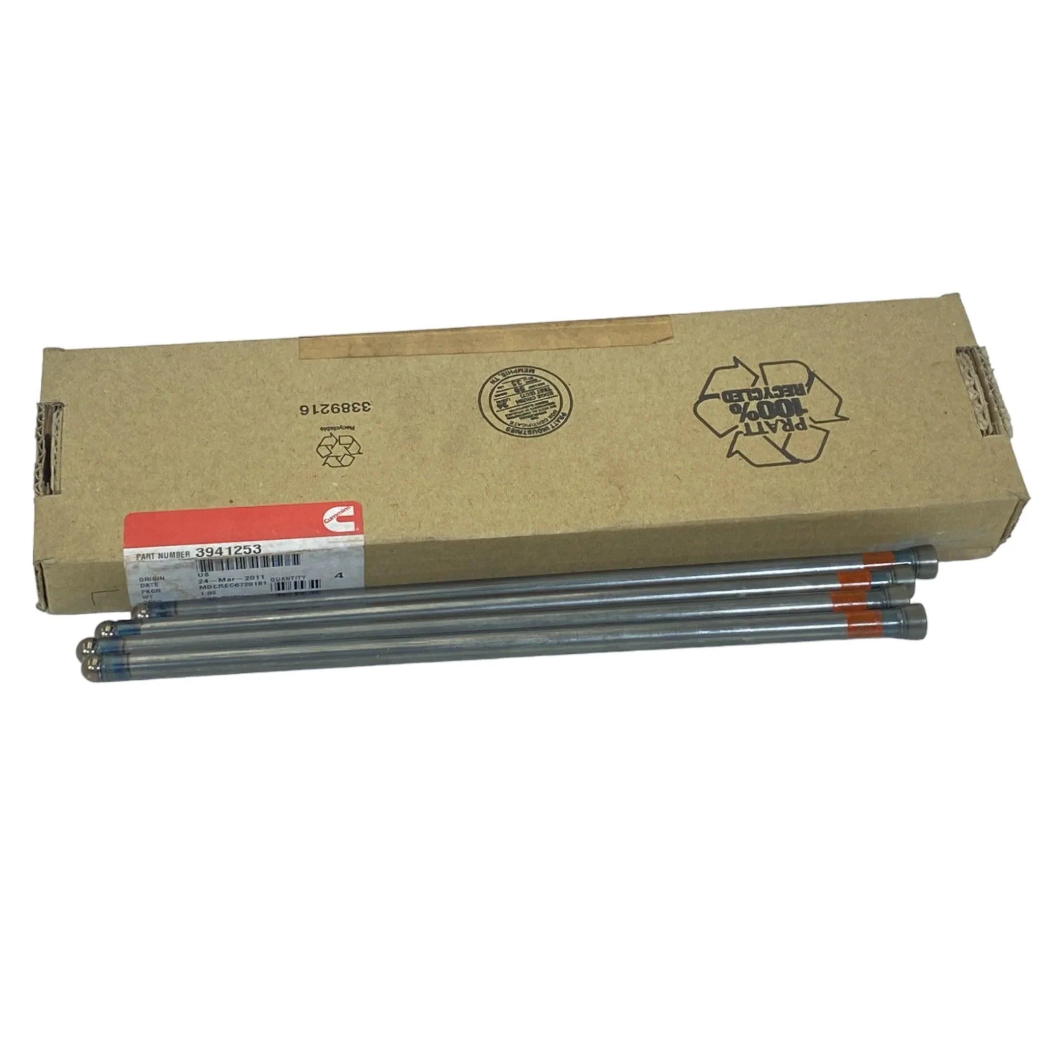 3941253 Genuine Cummins Push Rods 4 Pack