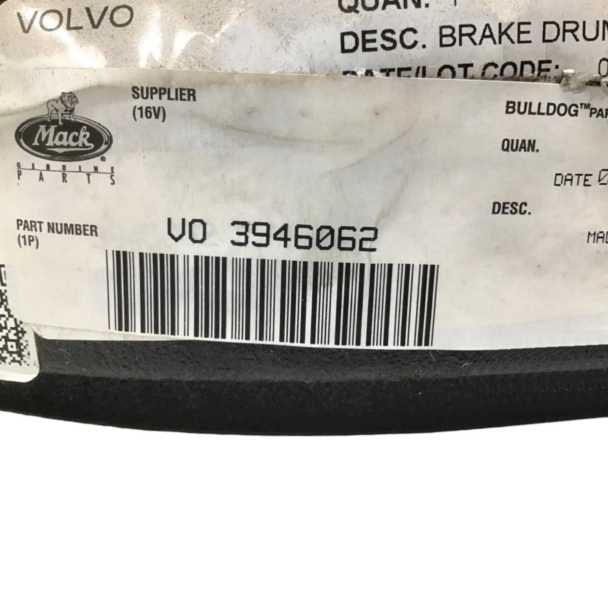 3946062 Genuine Volvo Brake Drum - Truck To Trailer