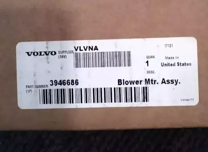 3946686 Genuine Volvo Blower Motor