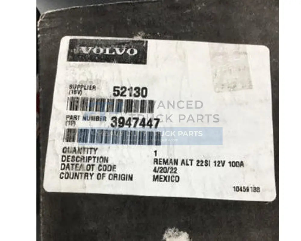 3947447 Delco Remy Alternator / Crosses To Dr