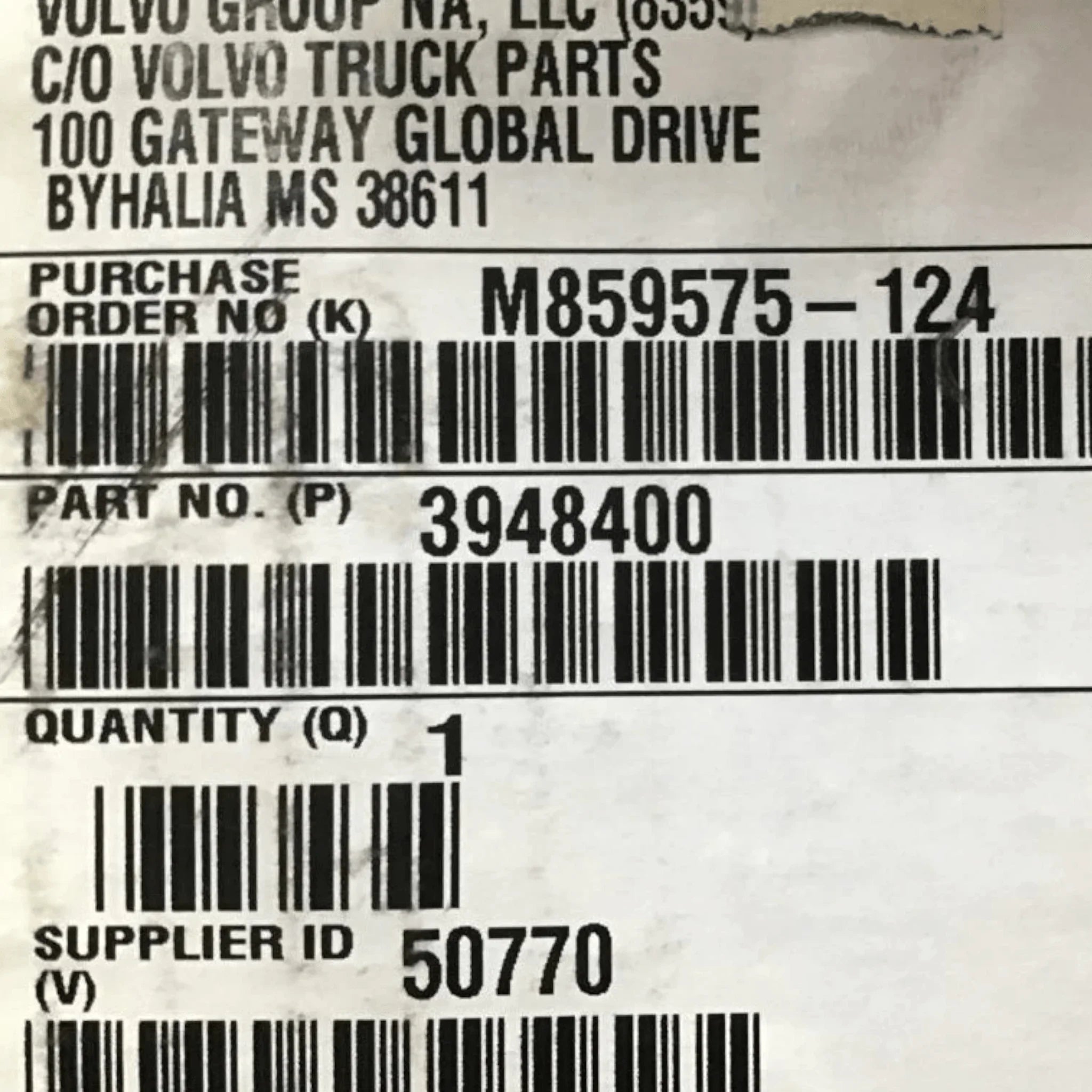 3948400 Genuine Volvo Headlamp - Truck To Trailer