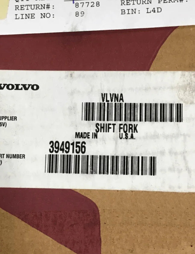 3949156 Genuine Volvo Fork - Truck To Trailer