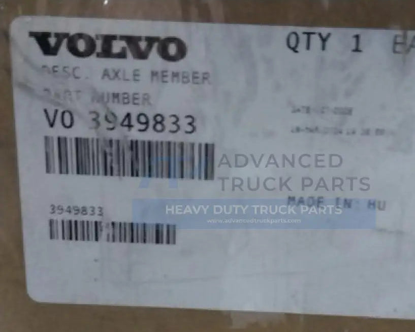 3949833 Genuine Mack Axle Member