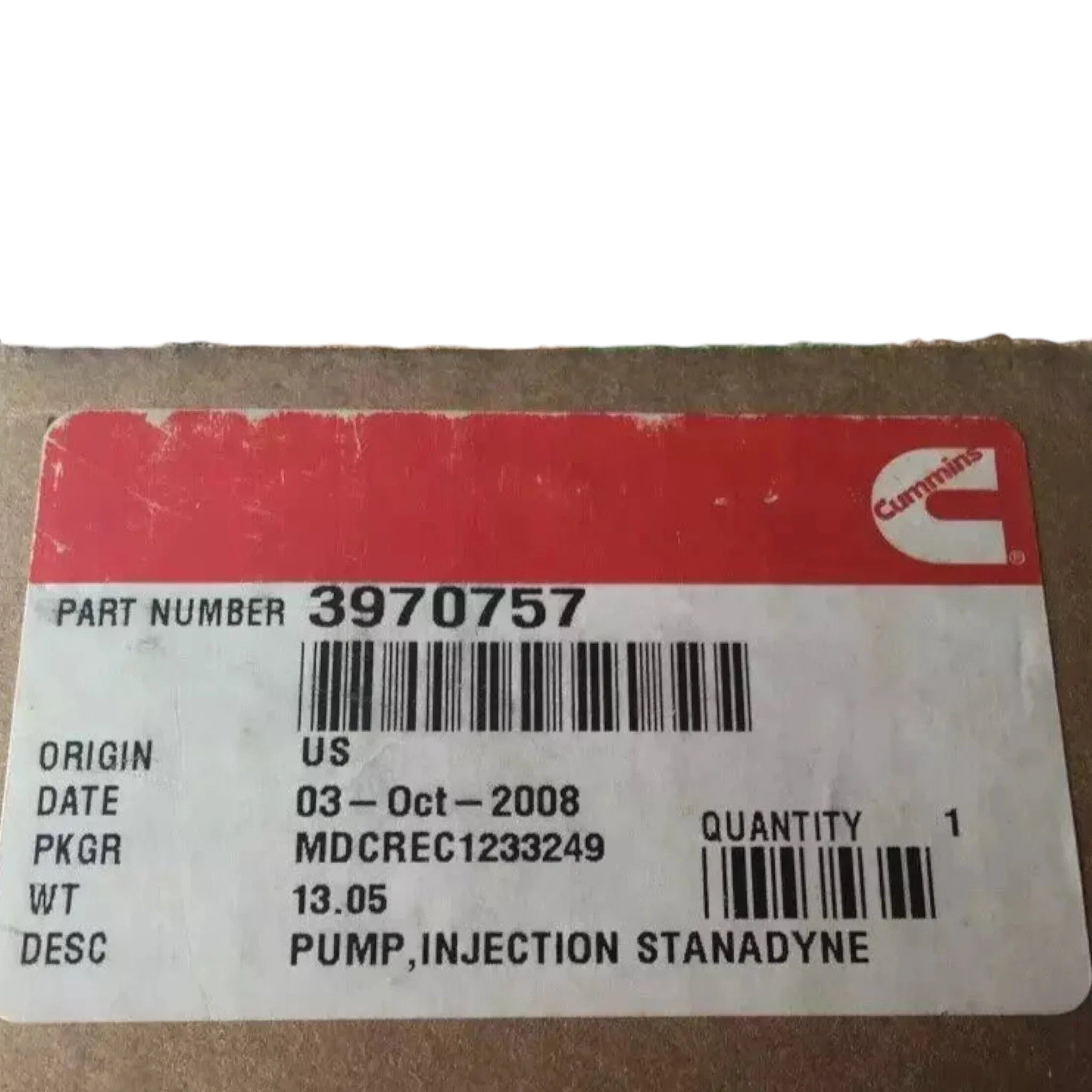 3970757 Genuine Cummins Fuel Injection Pump