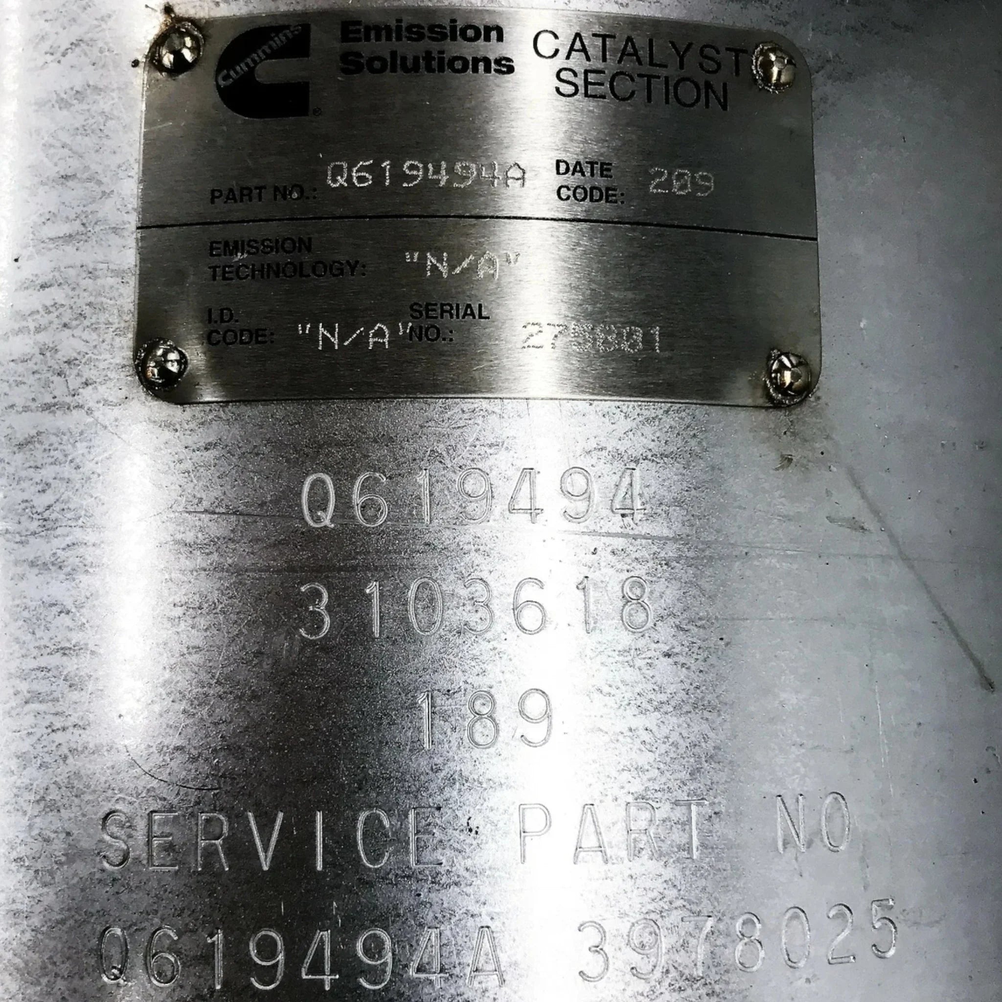 3999660 Genuine Cummins Muffler