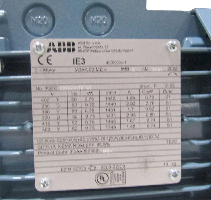3GAA082350-BSK ABB Electric Motor 400V