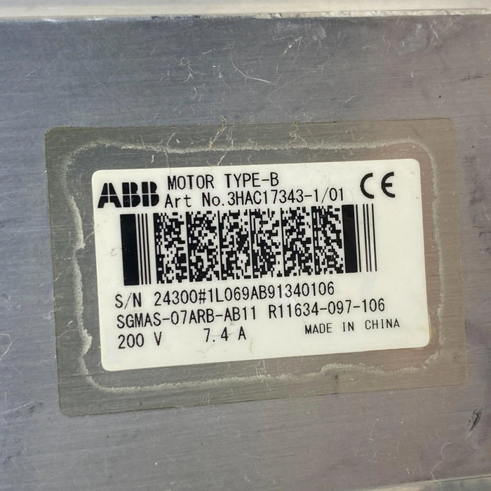 3HAC028017-001 ABB Servo Gear Motor Assembly M21 Type B 1790W 2.85 Nm