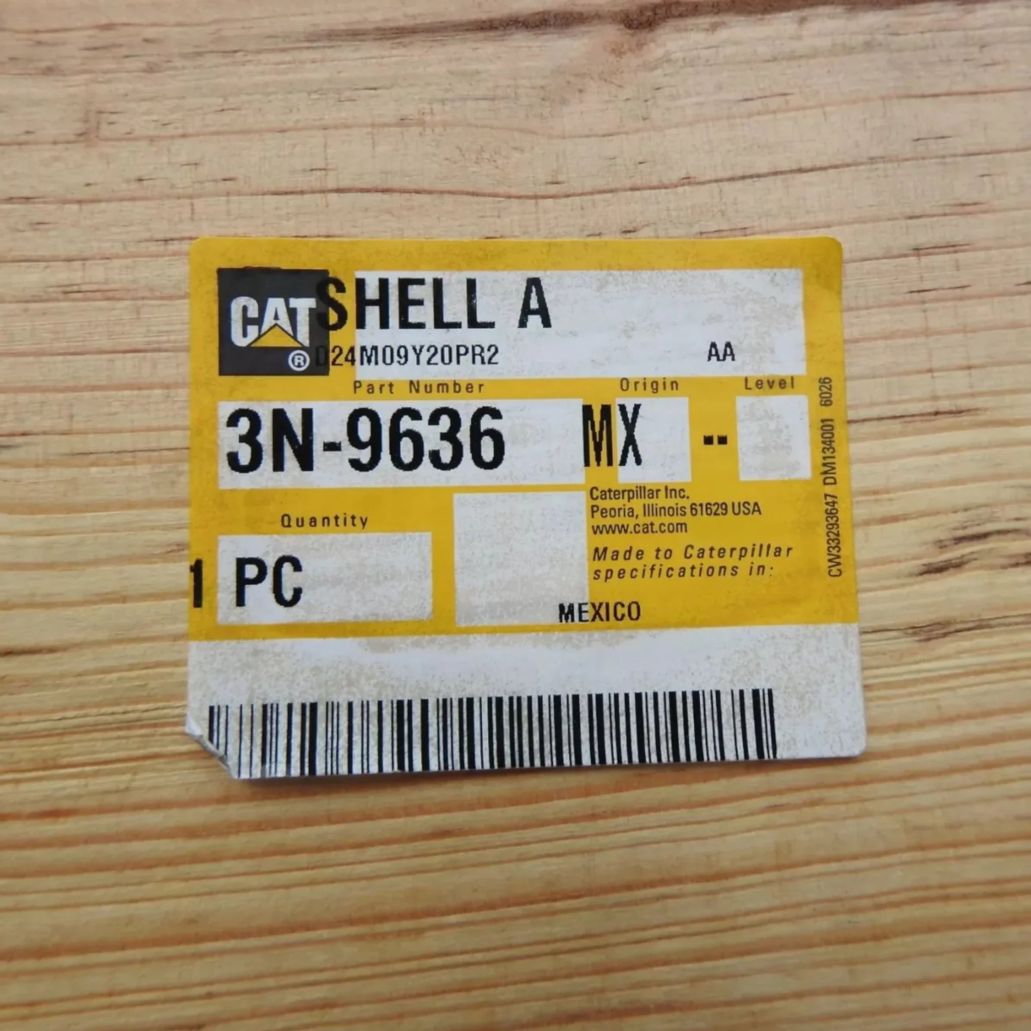 3N9636 Caterpillar Oil Cooler Shell