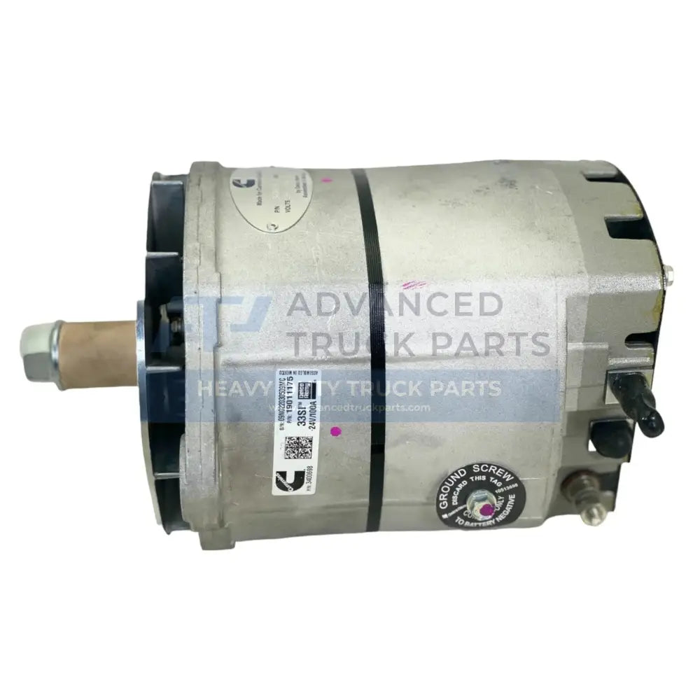 400-12273 Genuine Cummins Alternator 33SI 24V 100A