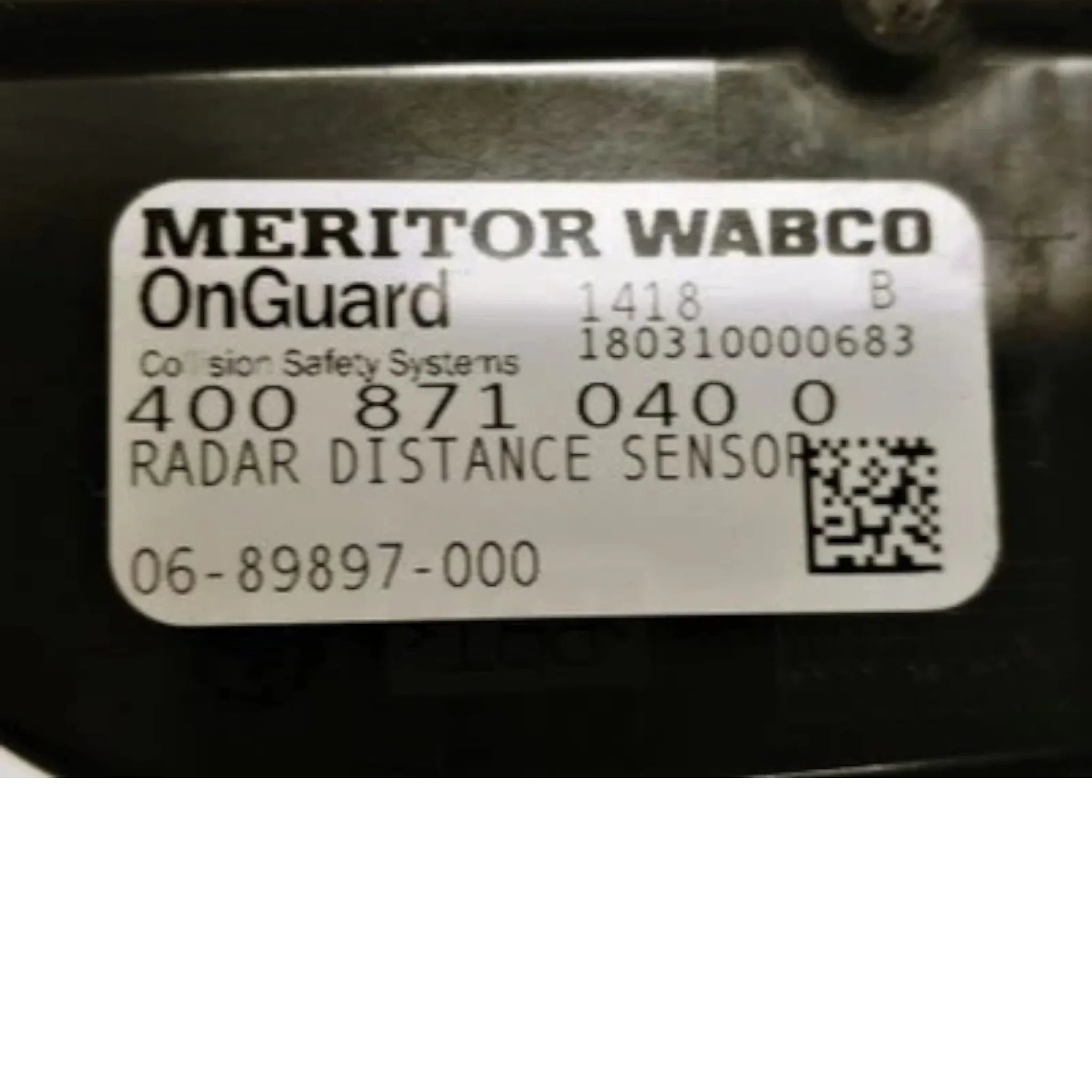 400 871 040 0 Meritor Wabco 2Nd Gen Onguard Radar