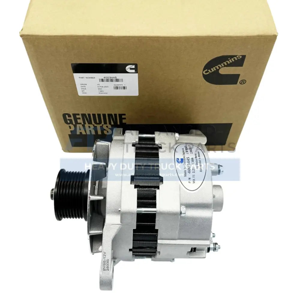 4003445RX Genuine Cummins Alternator