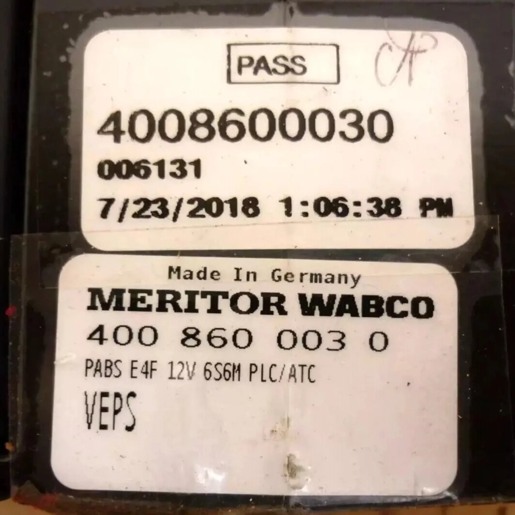 4008600030 Genuine Wabco ABC Electronic Control Unit E4F 12V