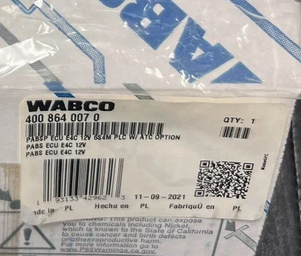 TDAS4008640070C Genuine Wabco ABS Electronic Control Unit 12V