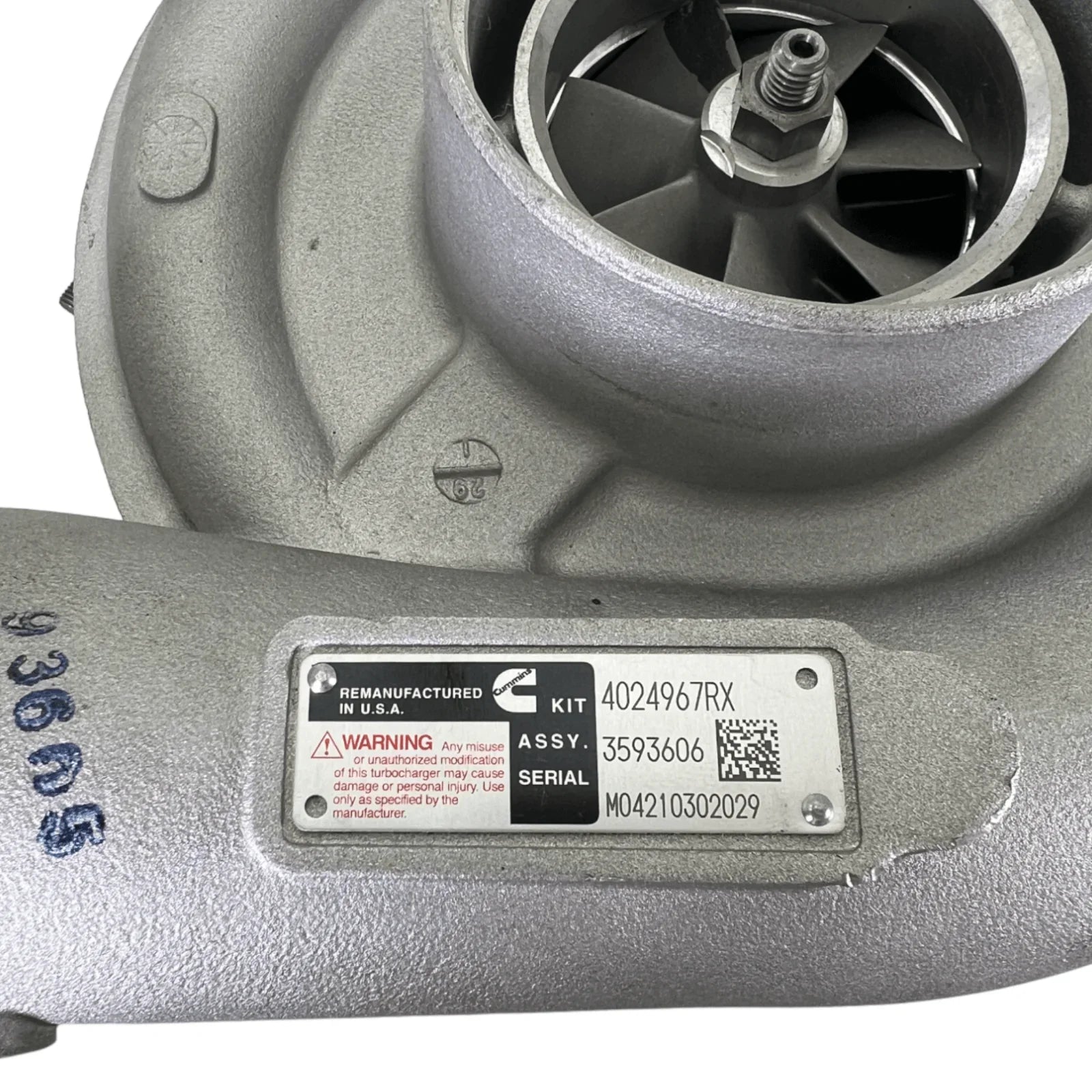 4024967RX Genuine Cummins Turbocharger HX55
