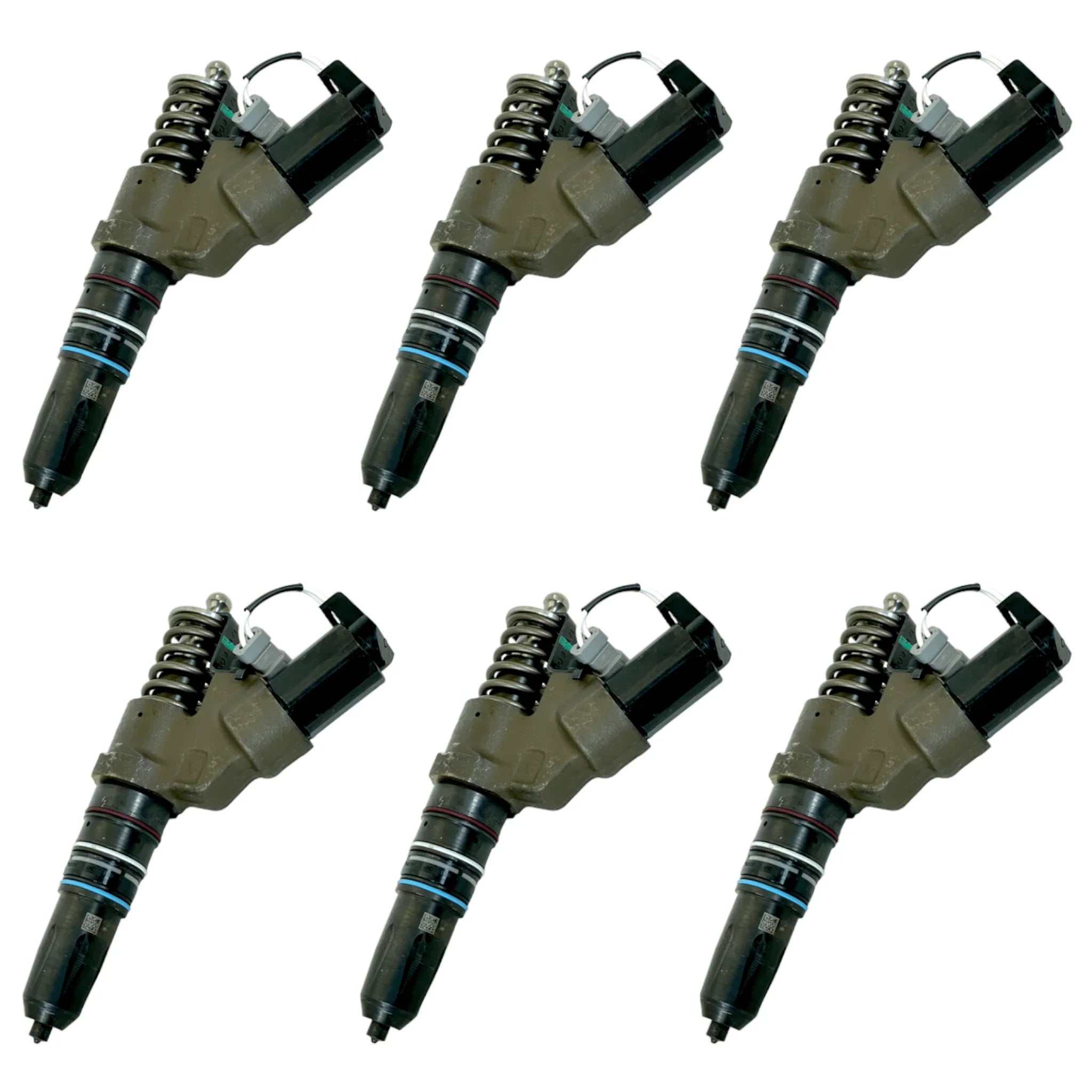 4026222RX Genuine Cummins Fuel Injectors Set Of Six For Cummins M11