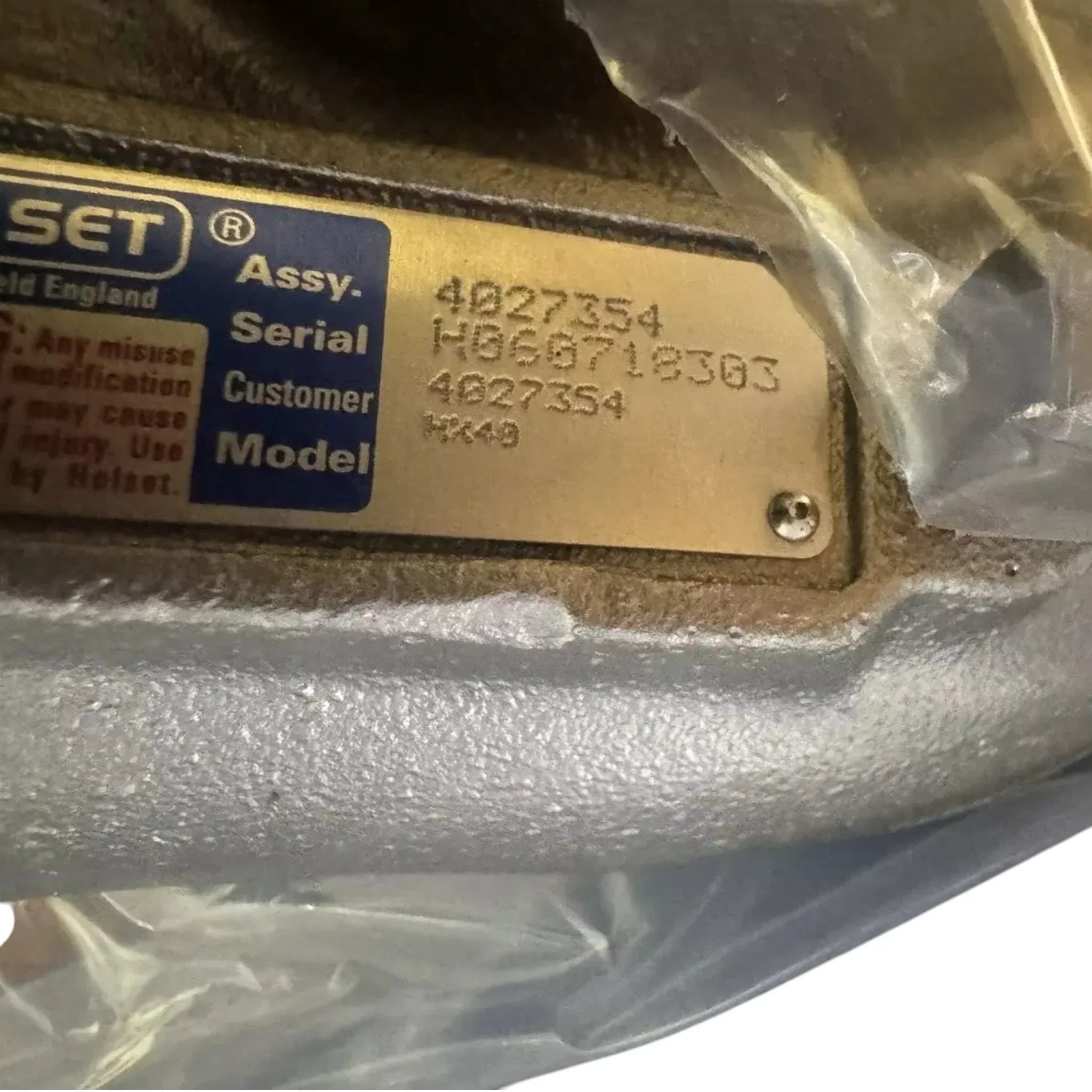4027354 Genuine Cummins Turbocharger HX40W