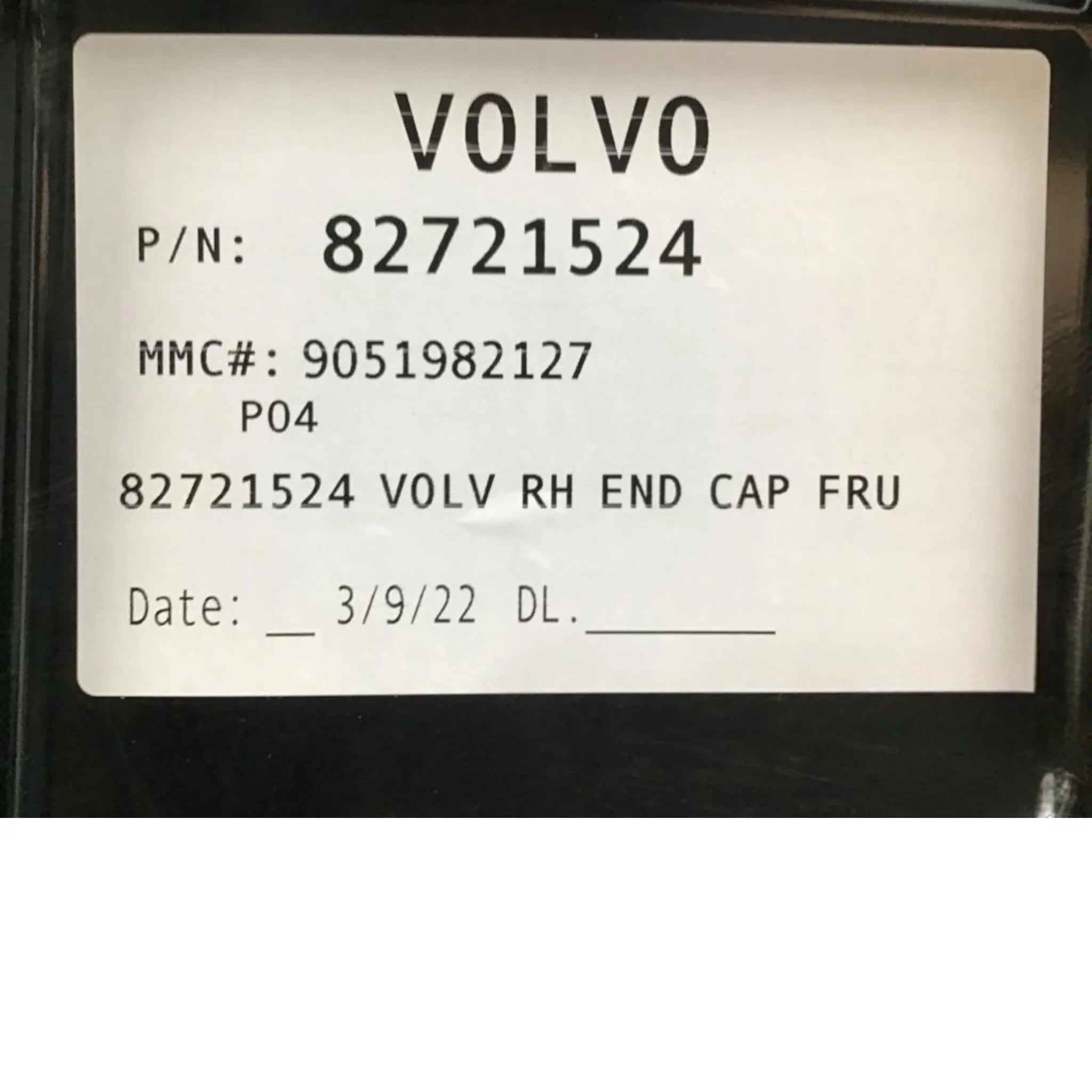 82721524 Genuine Volvo Bumper - Truck To Trailer