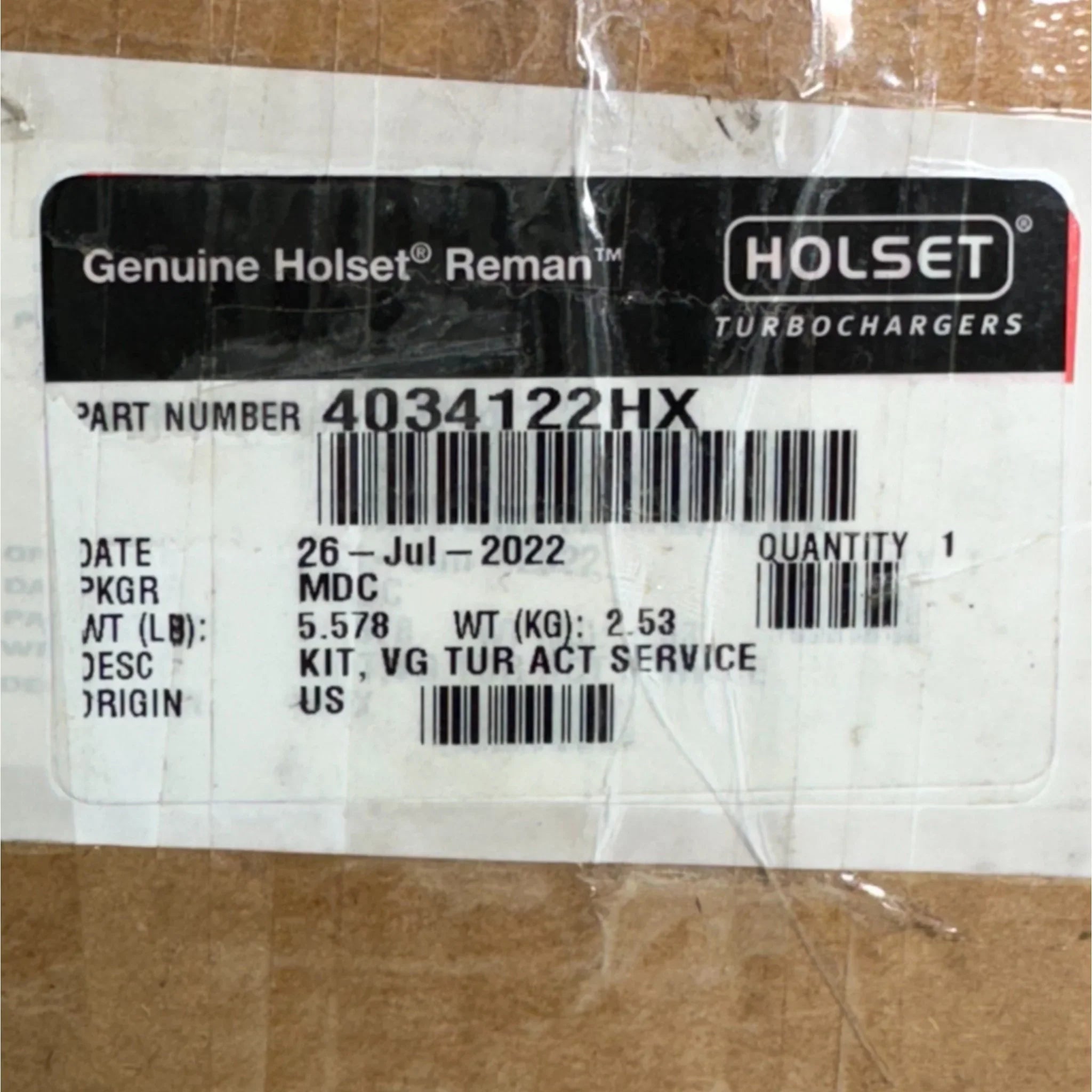 4034123H Genuine Cummins Electric Actuator Kit