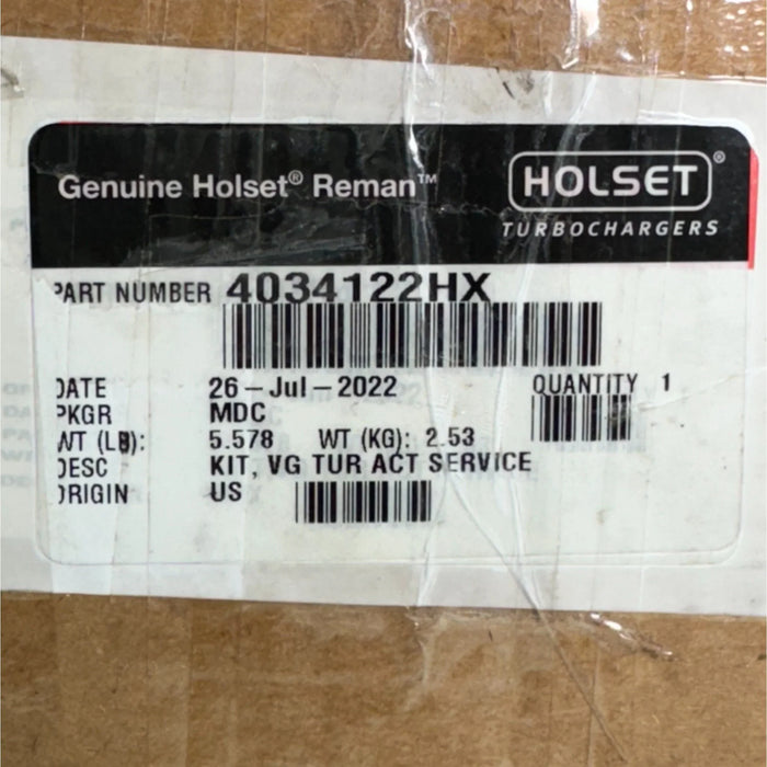 4034123H Genuine Cummins Electric Actuator Kit