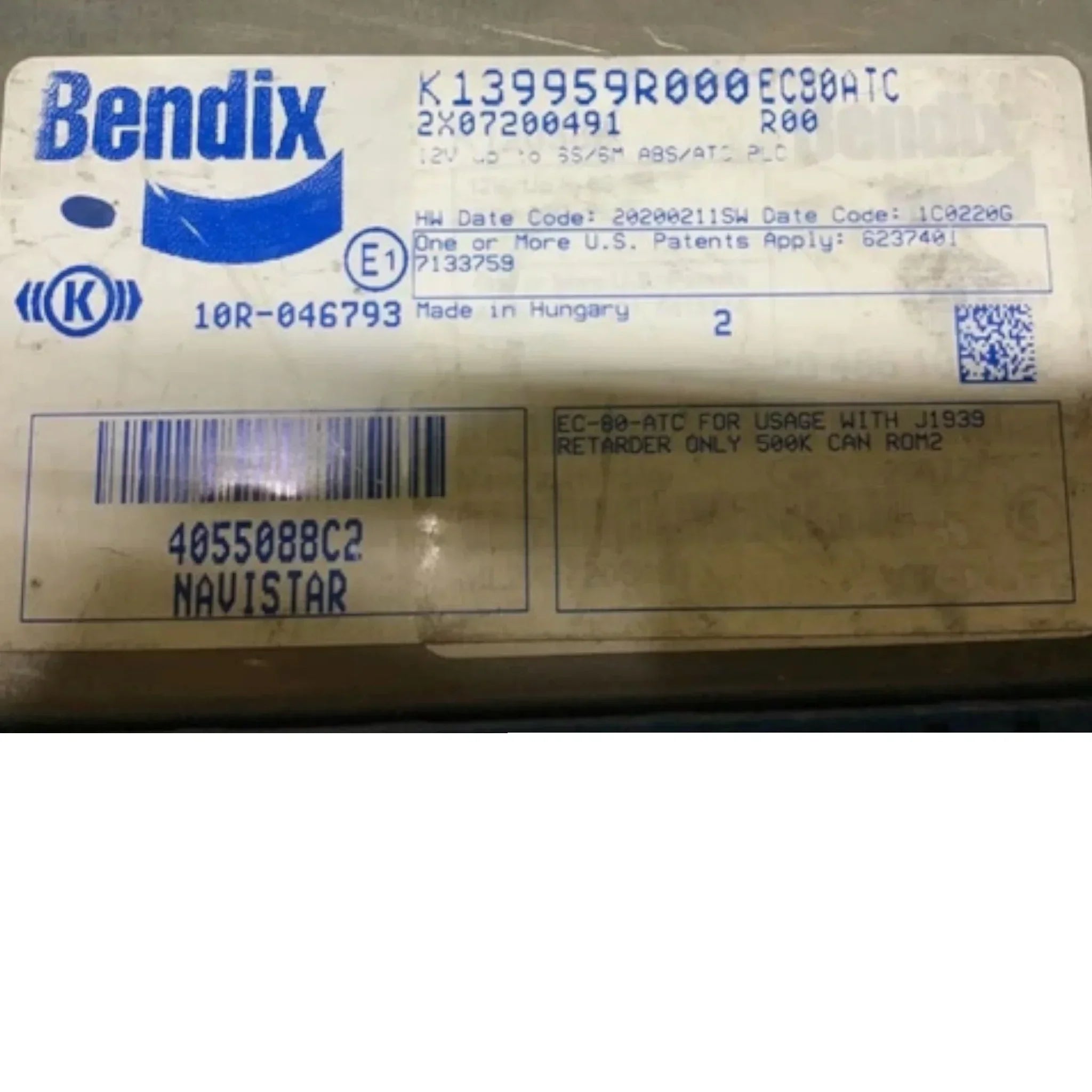 4055088C1 International EC-80 Computer Anti Skid Control
