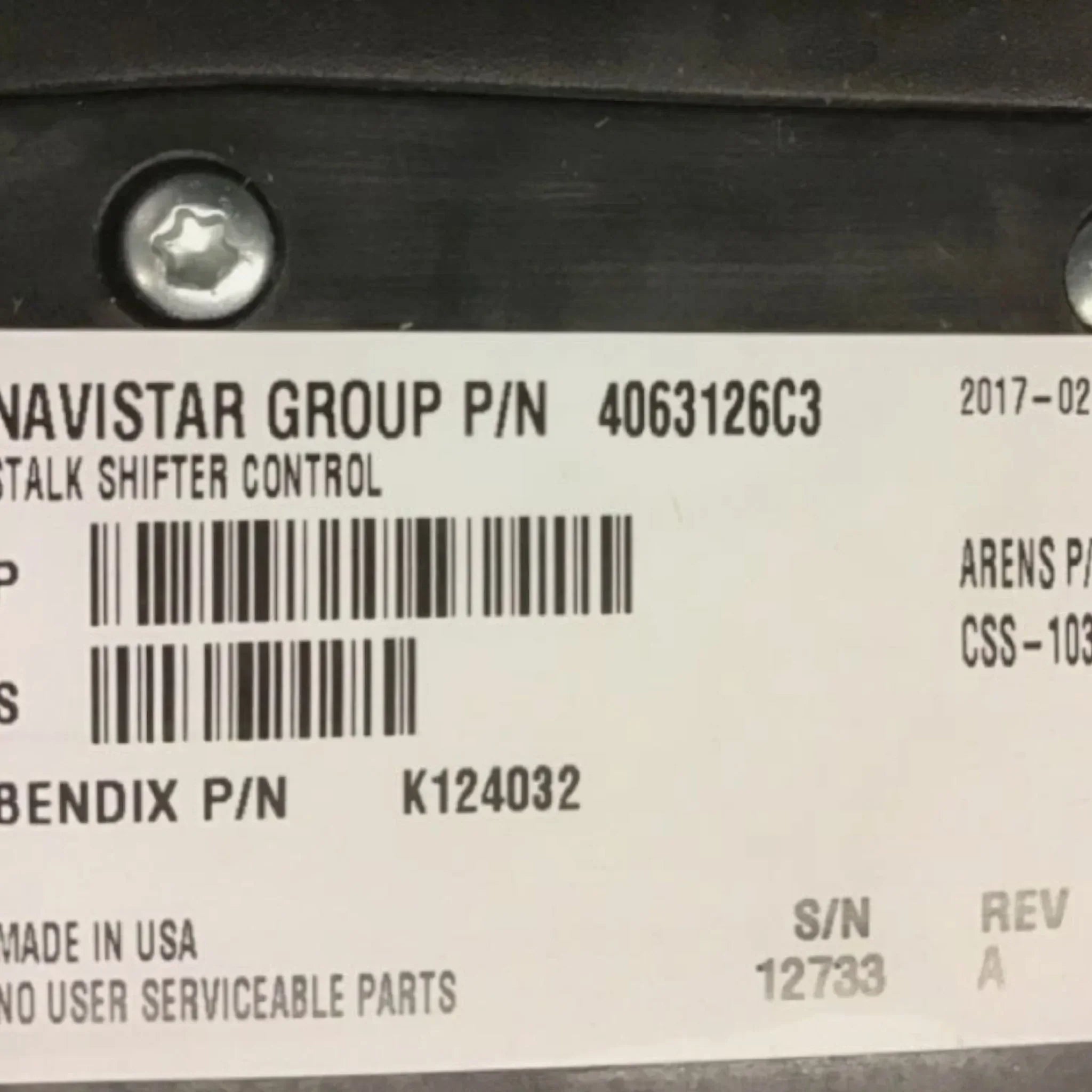 4063126C5 International Control universal Stalk Shifte