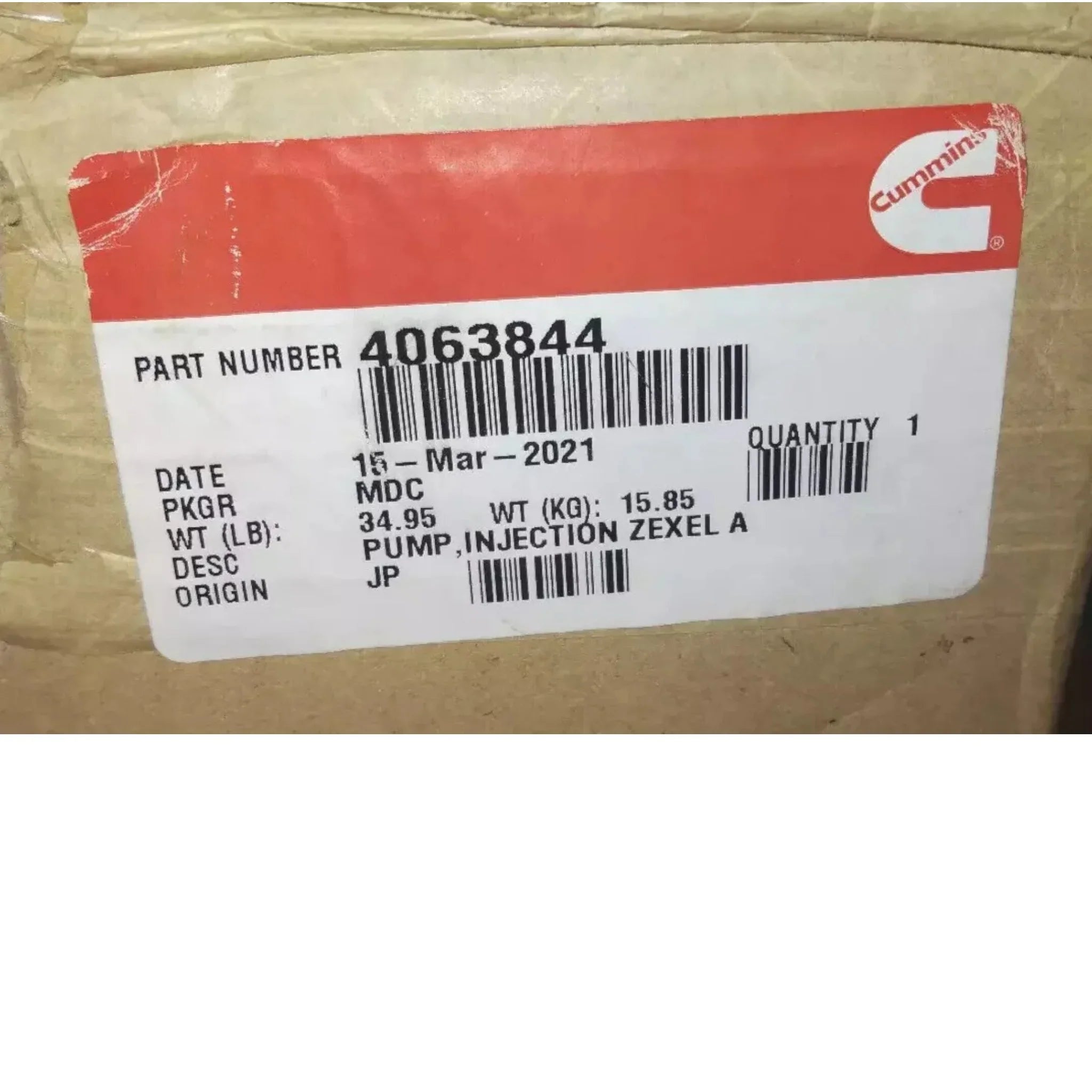 4063844NX Genuine Cummins Fuel Injection Pump
